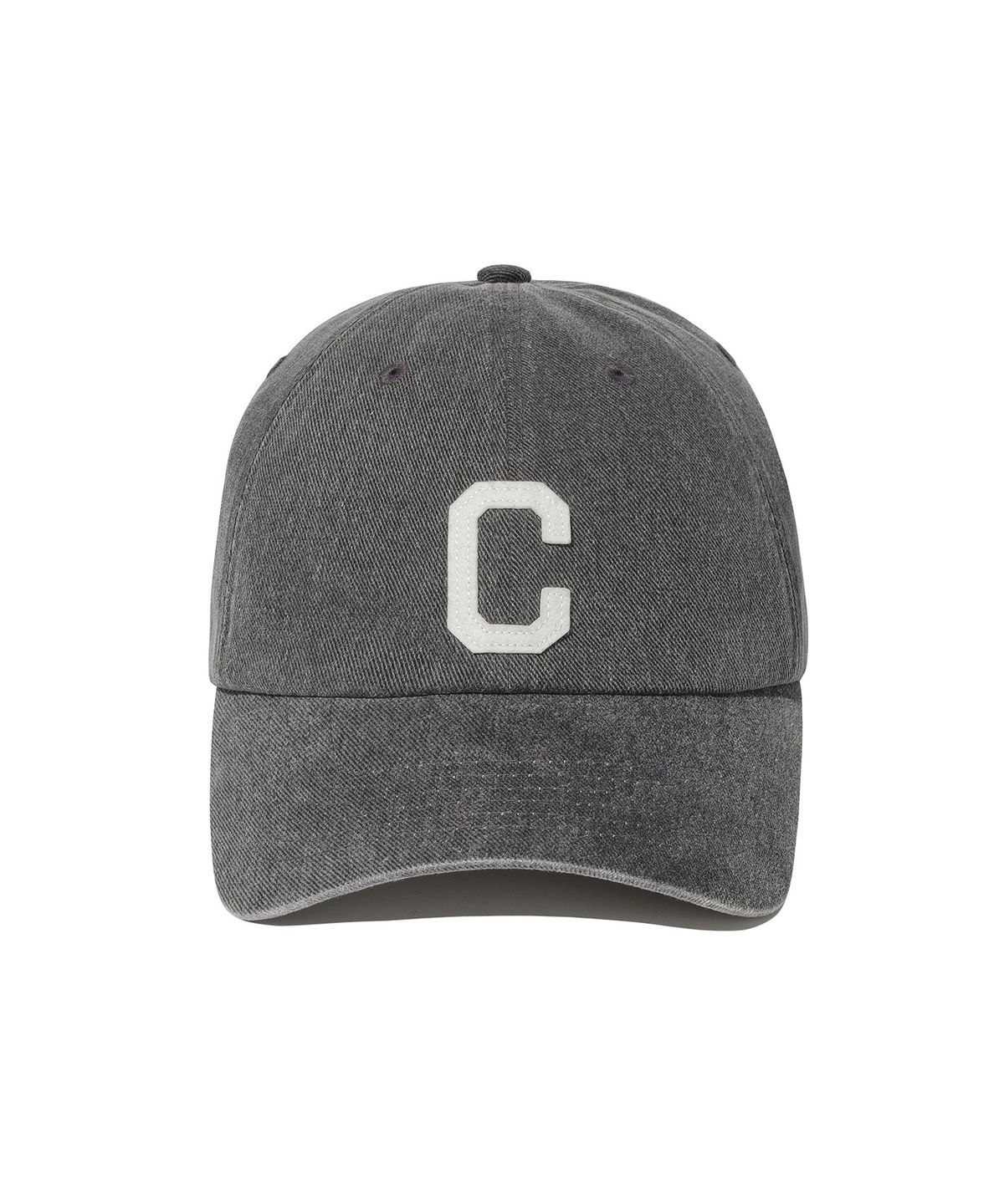 커버낫(COVERNAT) C로고 코지 핏 워싱 볼캡 Dark Gray