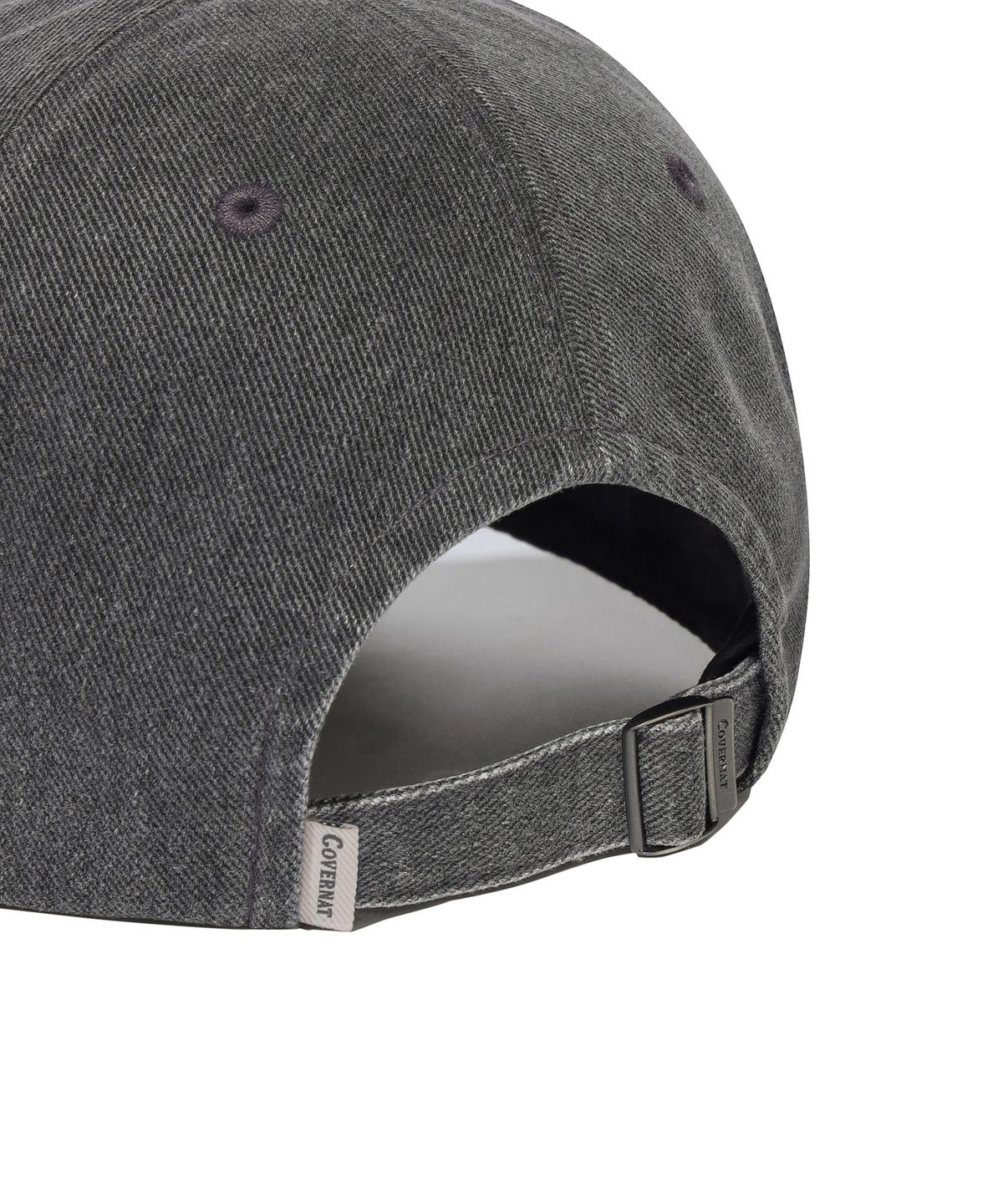 커버낫(COVERNAT) C로고 코지 핏 워싱 볼캡 Dark Gray