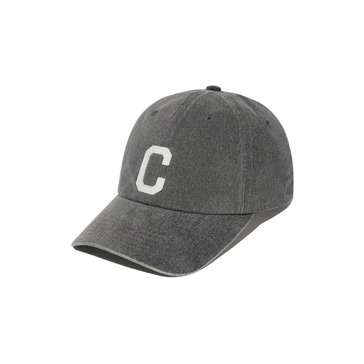 커버낫(COVERNAT) C로고 코지 핏 워싱 볼캡 Dark Gray