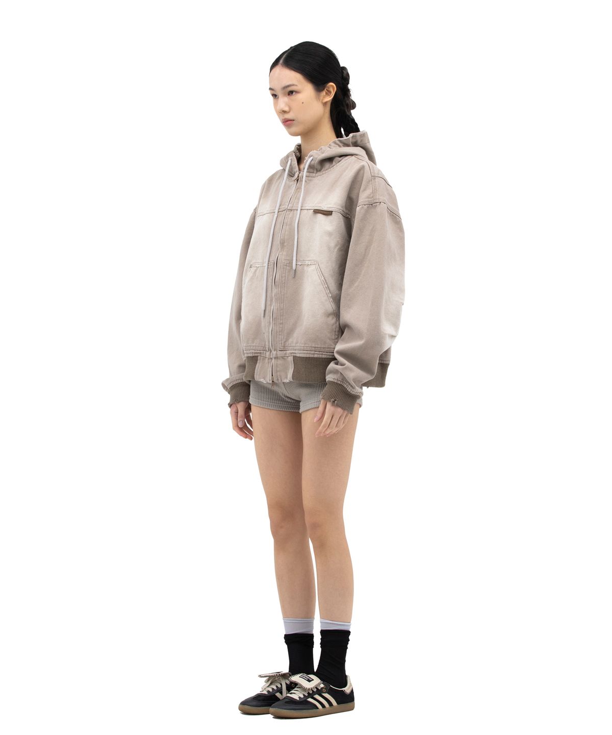 데프가먼츠(DEFGARMENTS) 후드 봄버[2컬러]