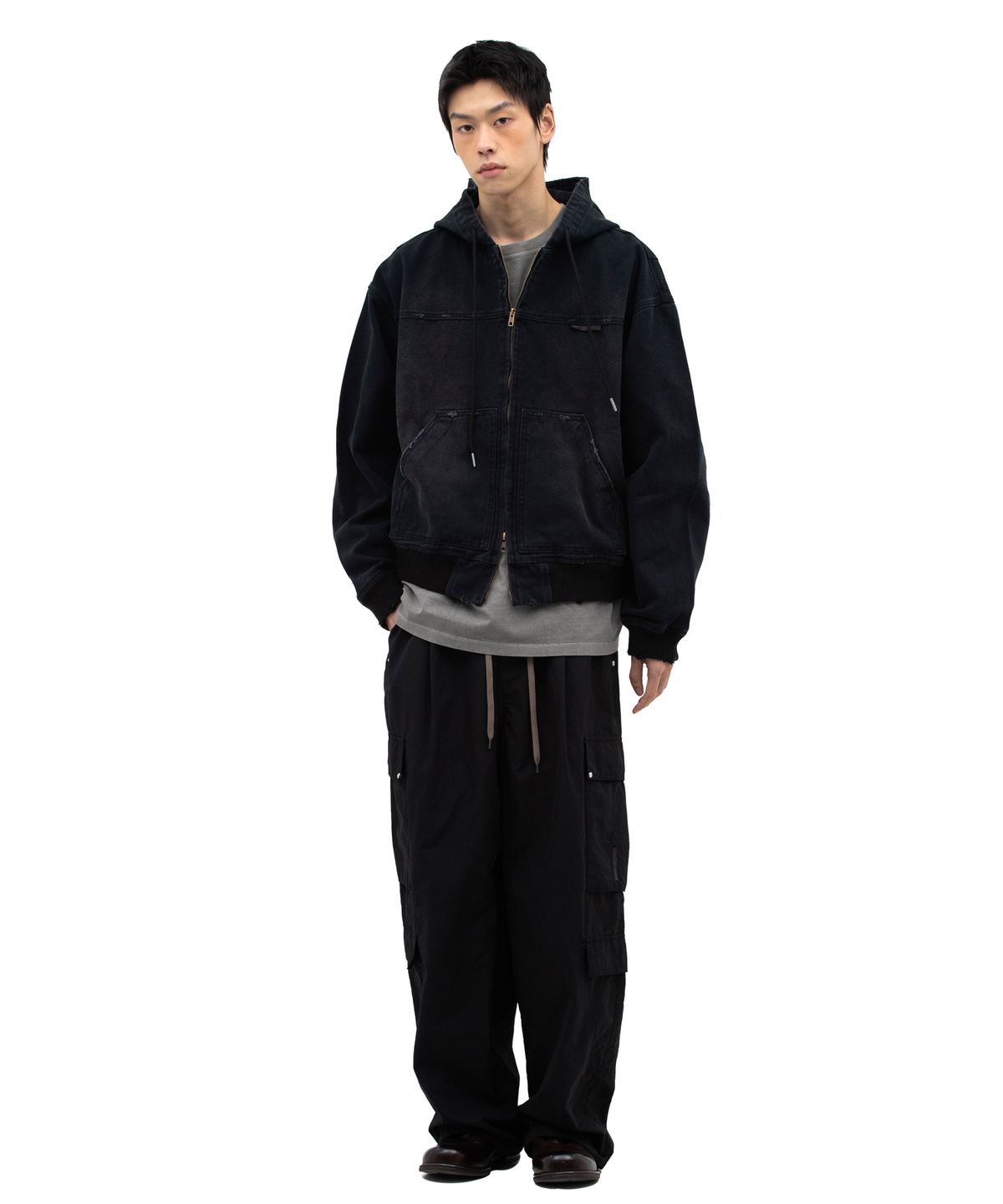 데프가먼츠(DEFGARMENTS) 후드 봄버[2컬러]
