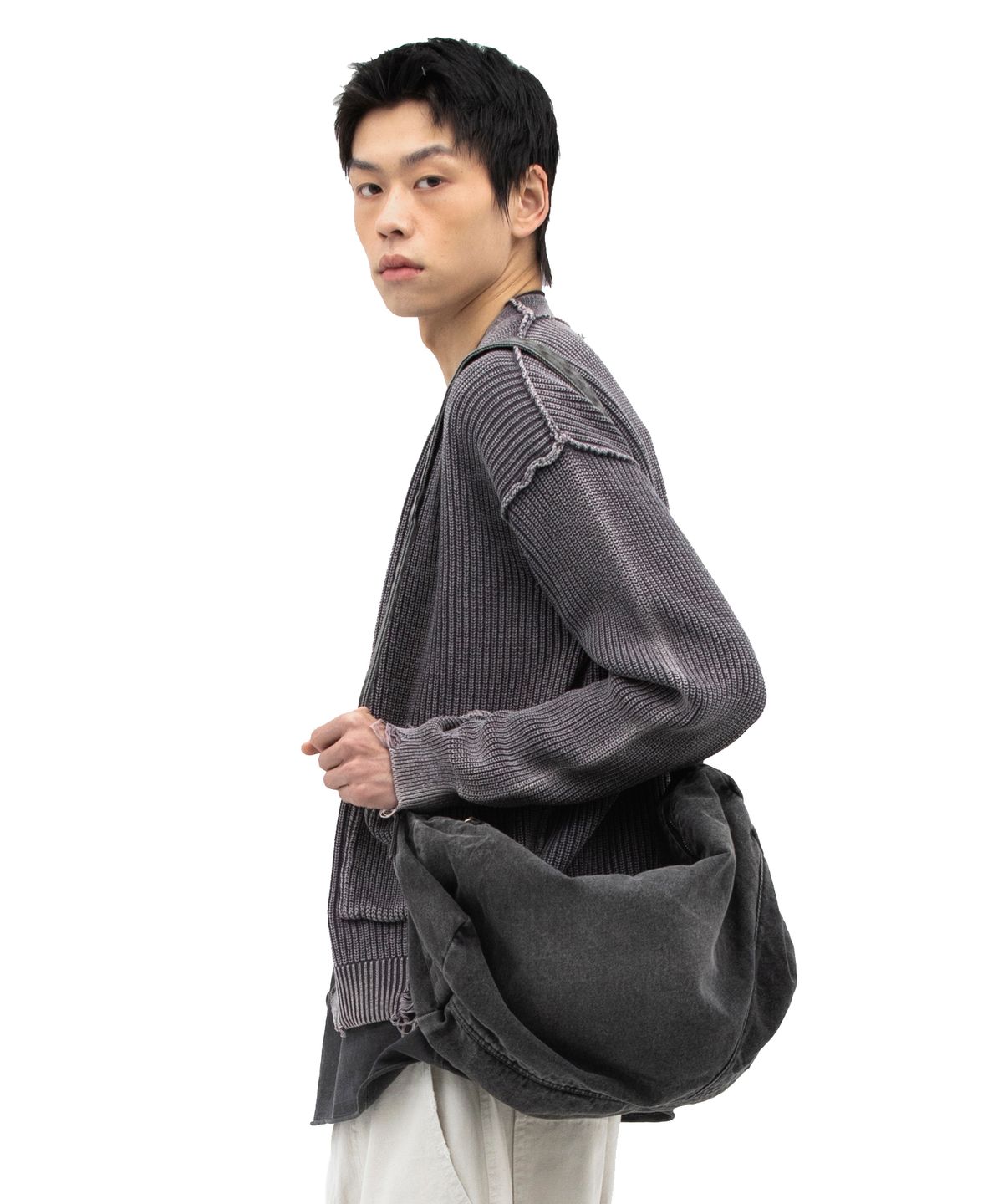 데프가먼츠(DEFGARMENTS) 워시드 딤데님 백[블랙]