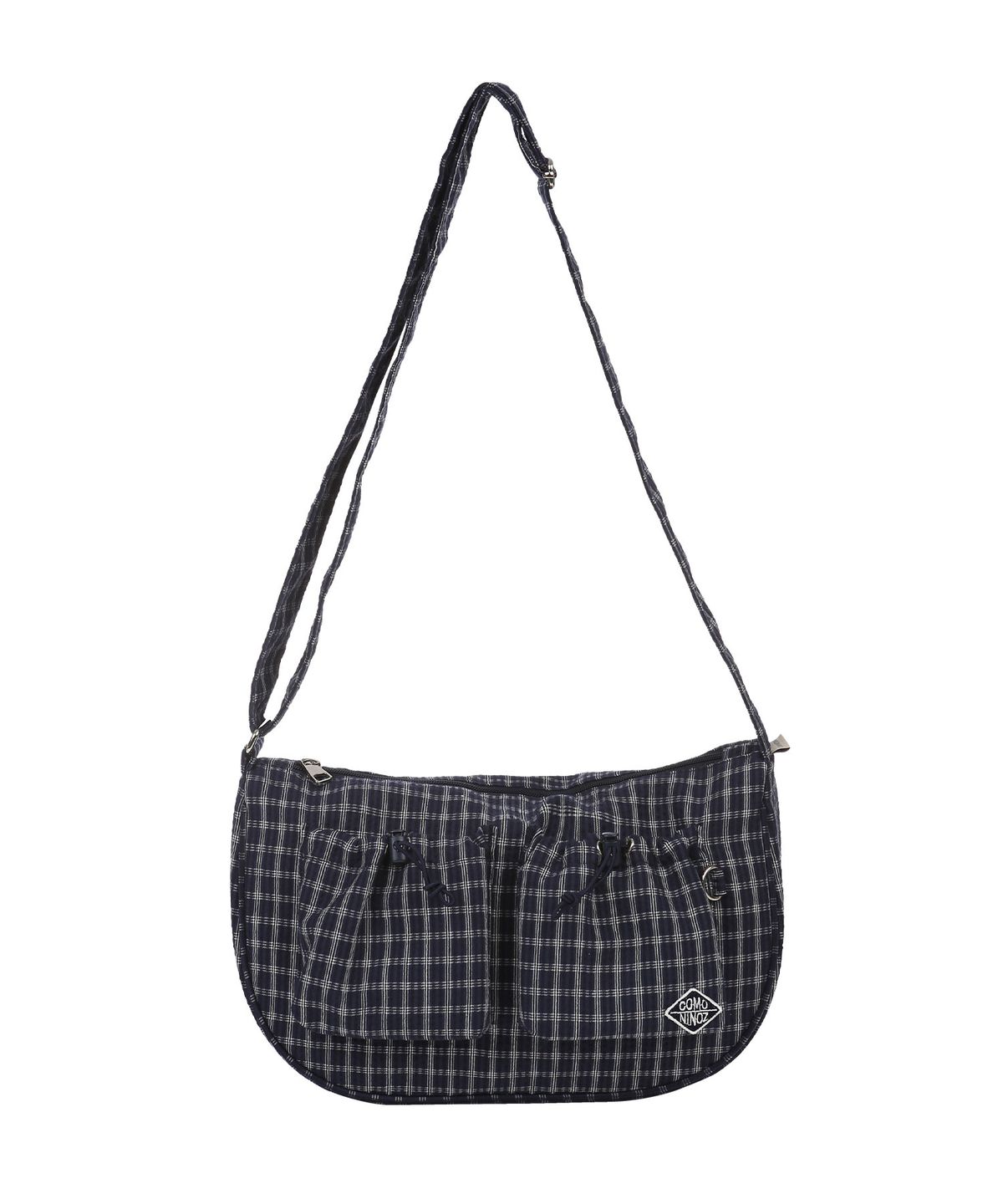 꼬모니노즈(COMONINOZ) [CN]CHECK 2POCKET HOBO BAG [3 COLOR]