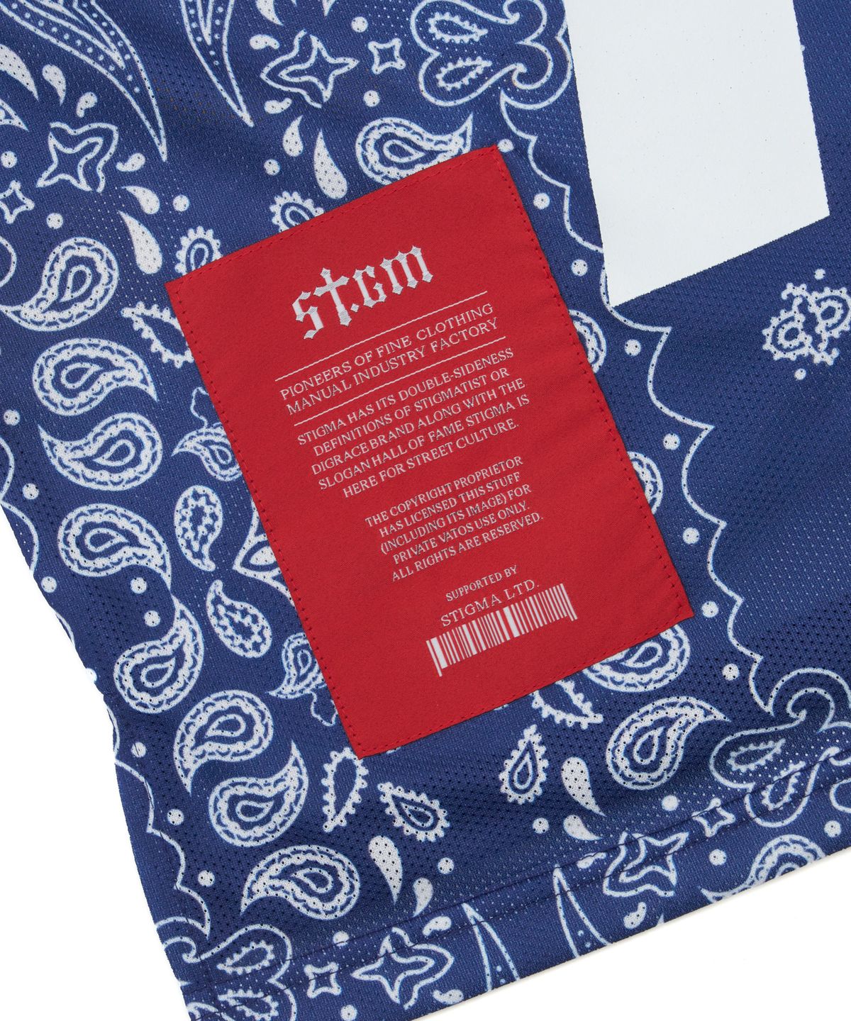 스티그마(STIGMA) Mesh Oversized T-shirts Paisley