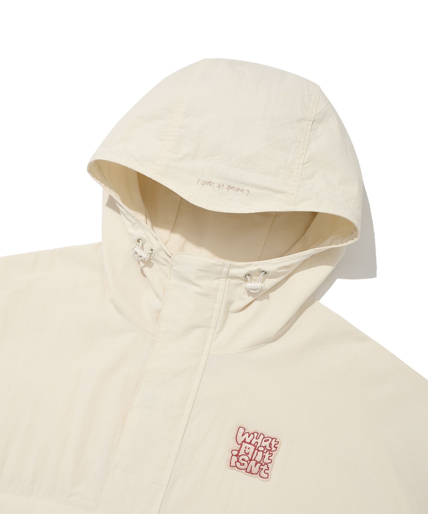 MUSINSA公式 | WACKY WILLY Nylon Hooded Anorak Ecru