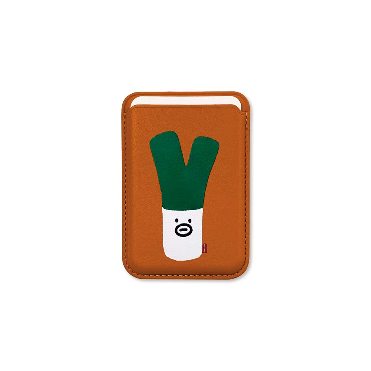 몽댕(MONGDAENG) Green onion magsafe card case 웅이 대파 맥세이프 카드지갑