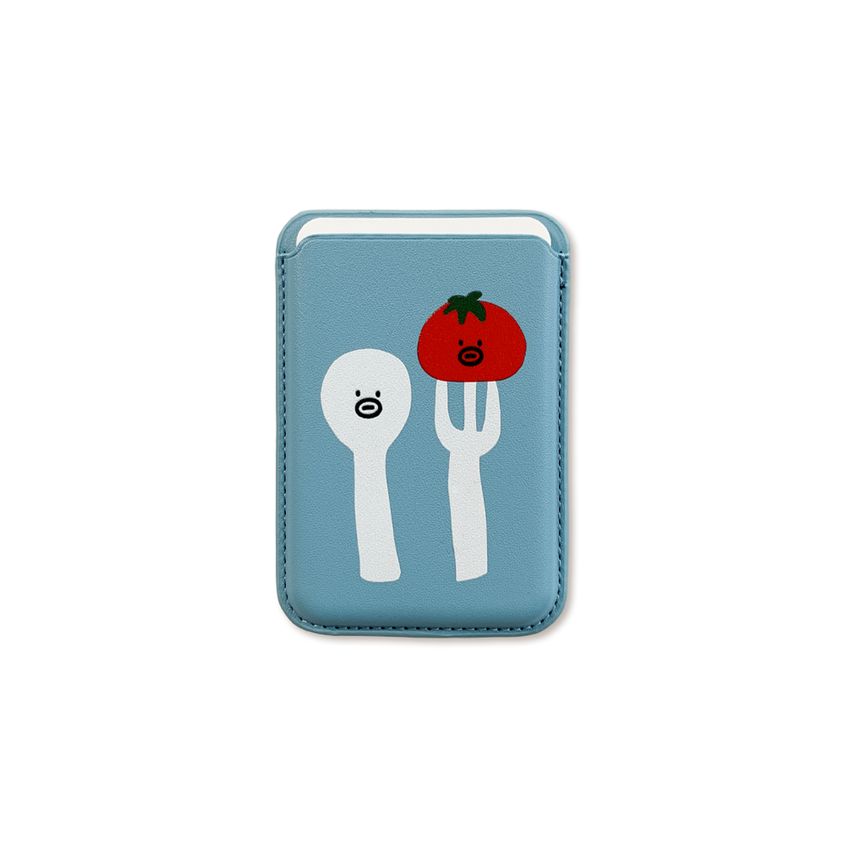 몽댕(MONGDAENG) Spoon and fork Tomathew magsafe card case 수저포크 토매튜 맥세이프 카드지갑