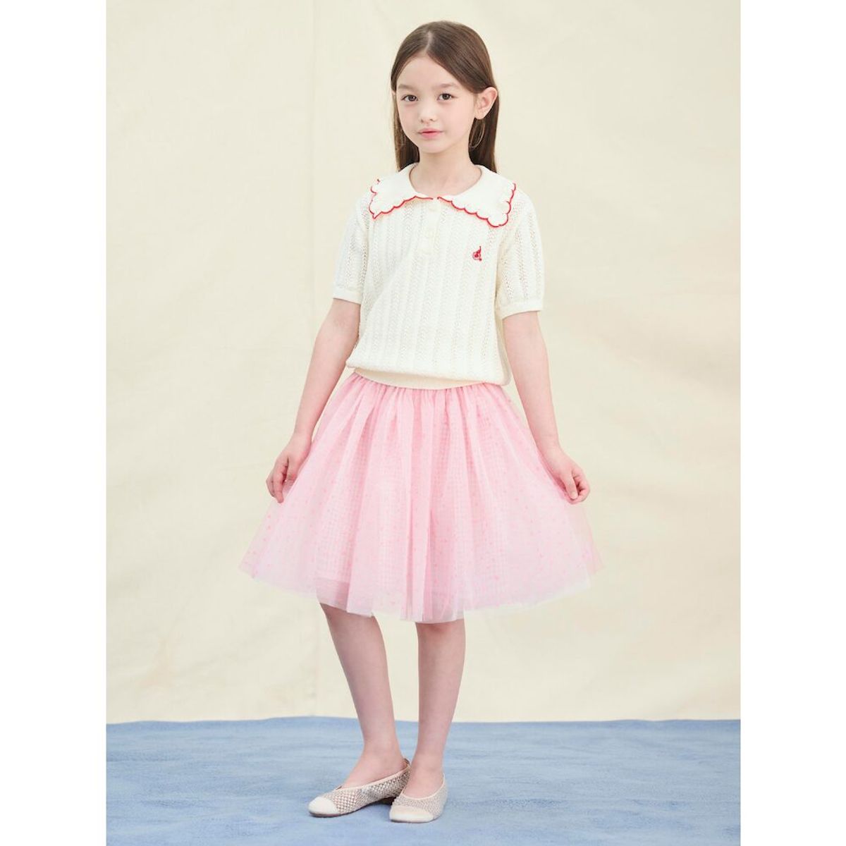빈폴 키즈(BEANPOLE KIDS) [러블리 빙키 걸즈] 하트 샤 튜튜 스커트  라이트 핑크 (BI5227G90Y)