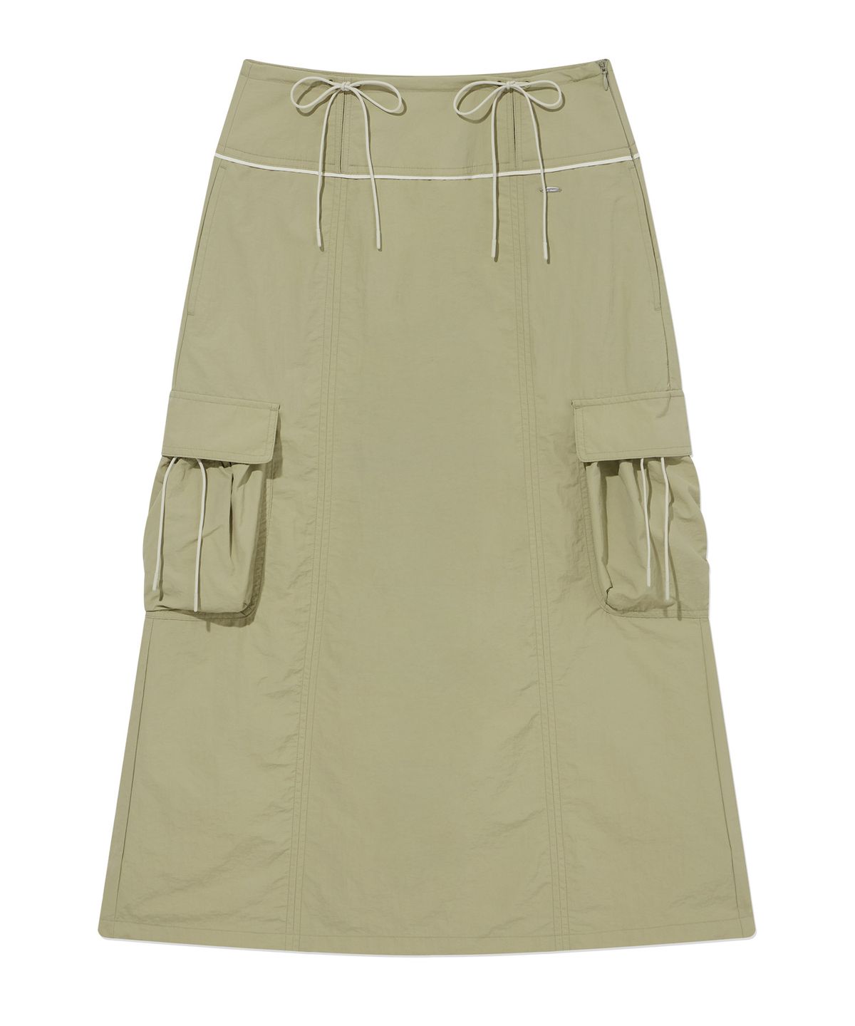 커버낫 우먼(COVERNAT WOMAN) 우먼 스트링 카고 스커트 Light Khaki