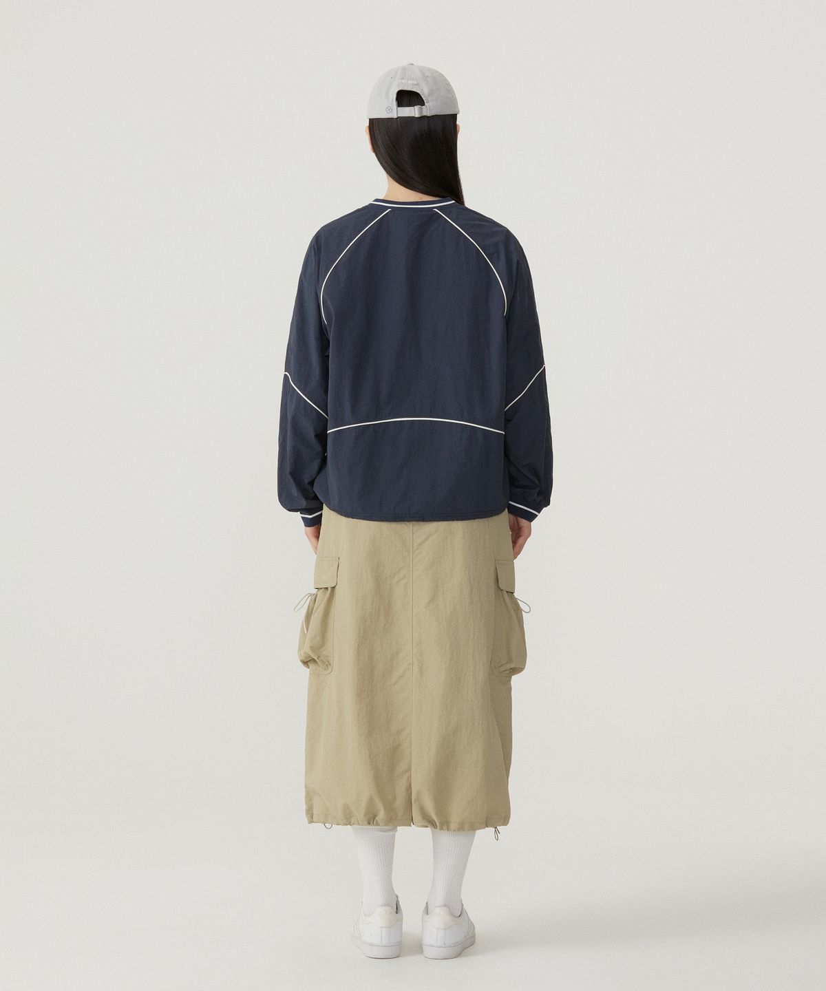 커버낫 우먼(COVERNAT WOMAN) 우먼 스트링 카고 스커트 Light Khaki
