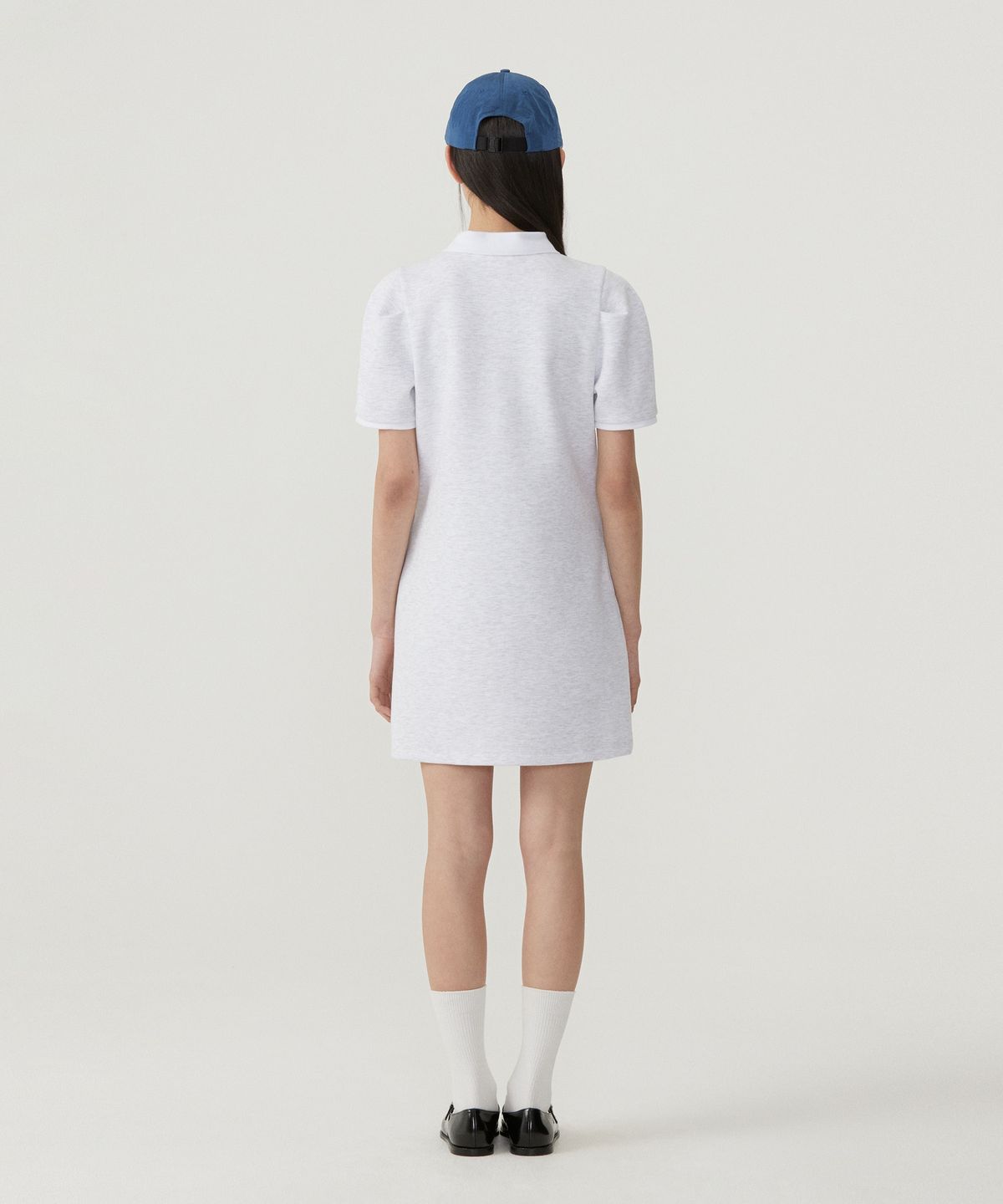 커버낫 우먼(COVERNAT WOMAN) 우먼 퍼프 카라 원피스 Heather Gray