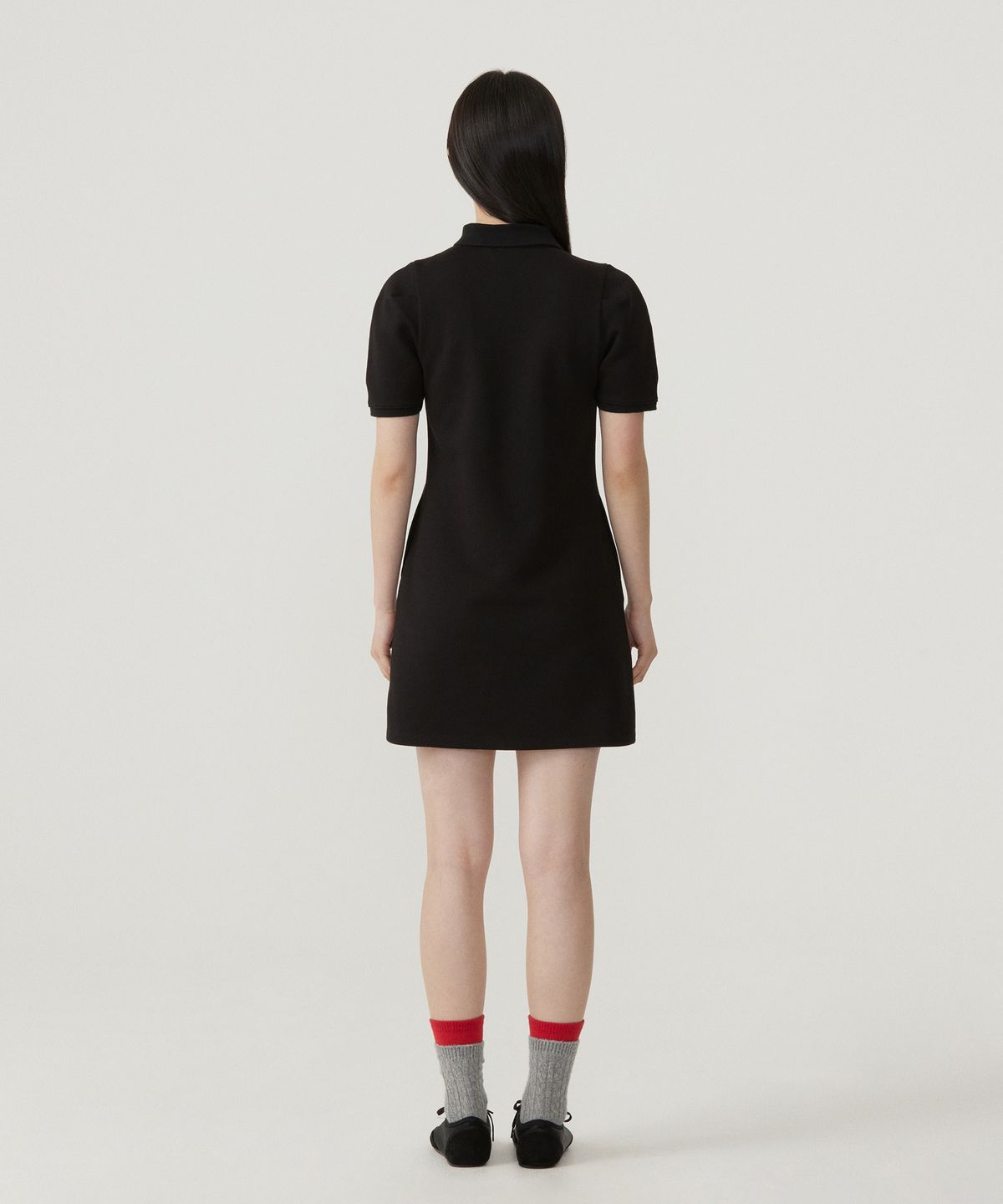 커버낫 우먼(COVERNAT WOMAN) 우먼 퍼프 카라 원피스 Black