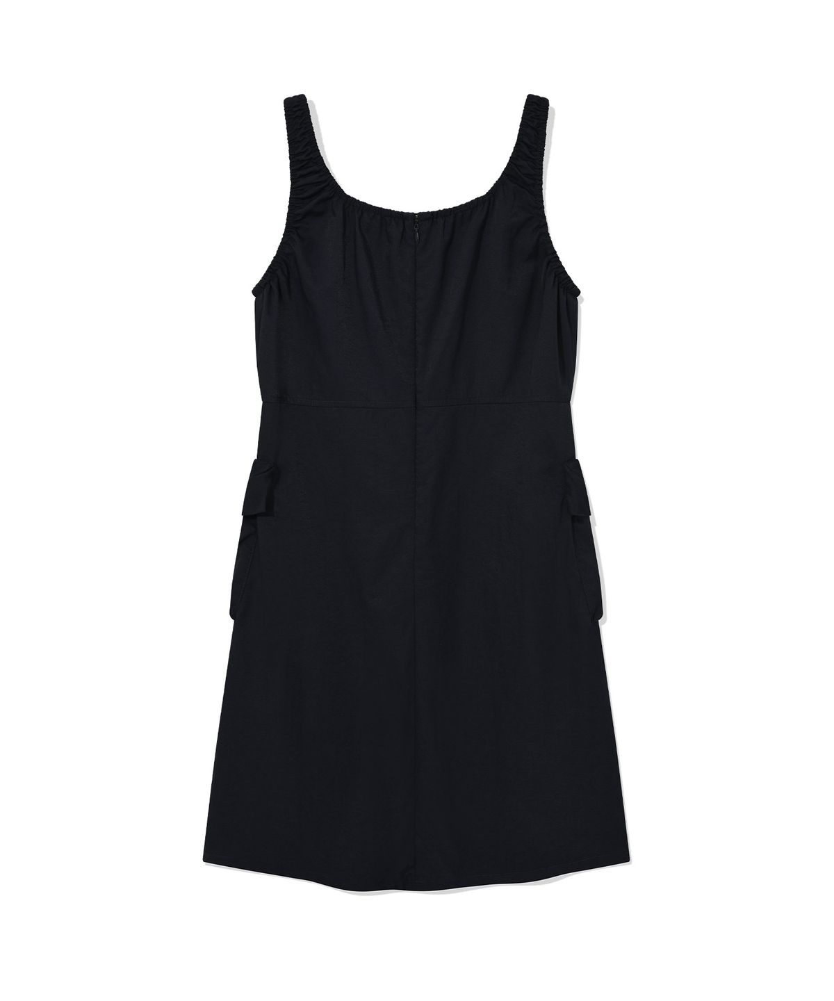커버낫 우먼(COVERNAT WOMAN) 우먼 셔링 카고 슬리브리스 원피스 Navy
