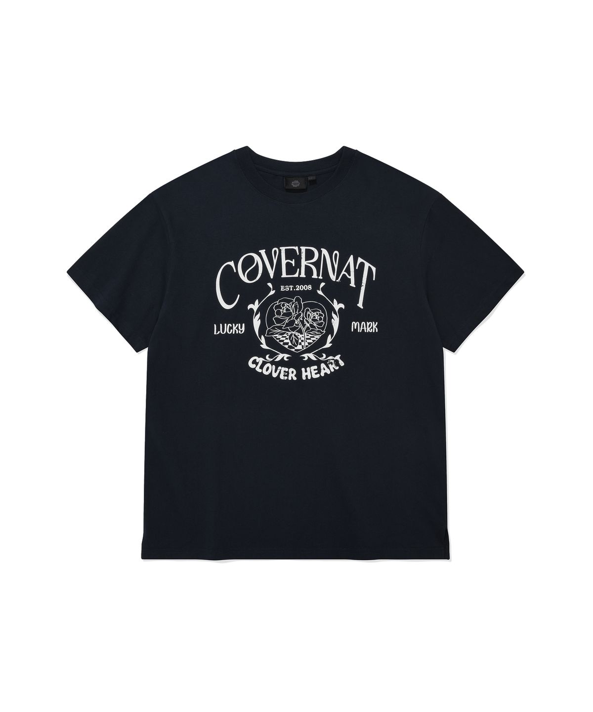 커버낫 우먼(COVERNAT WOMAN) 우먼 오버핏 빈티지 그래픽 티셔츠 Navy