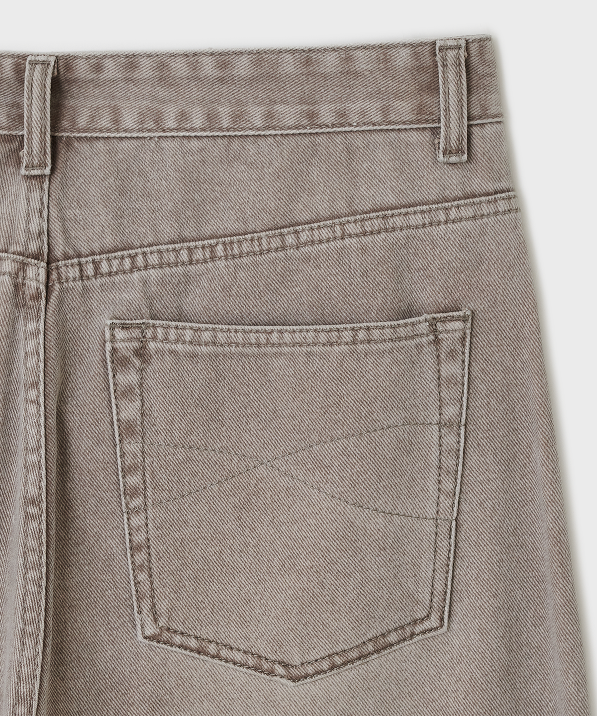 벨리에(BELIER) 트루 와이드 데님 팬츠 - 빈티지 베이지