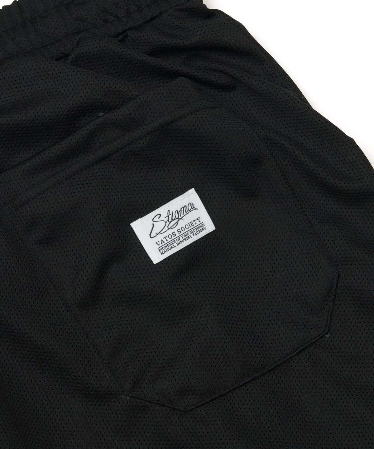 스티그마(STIGMA) Mesh Wide Bermuda Pants Black