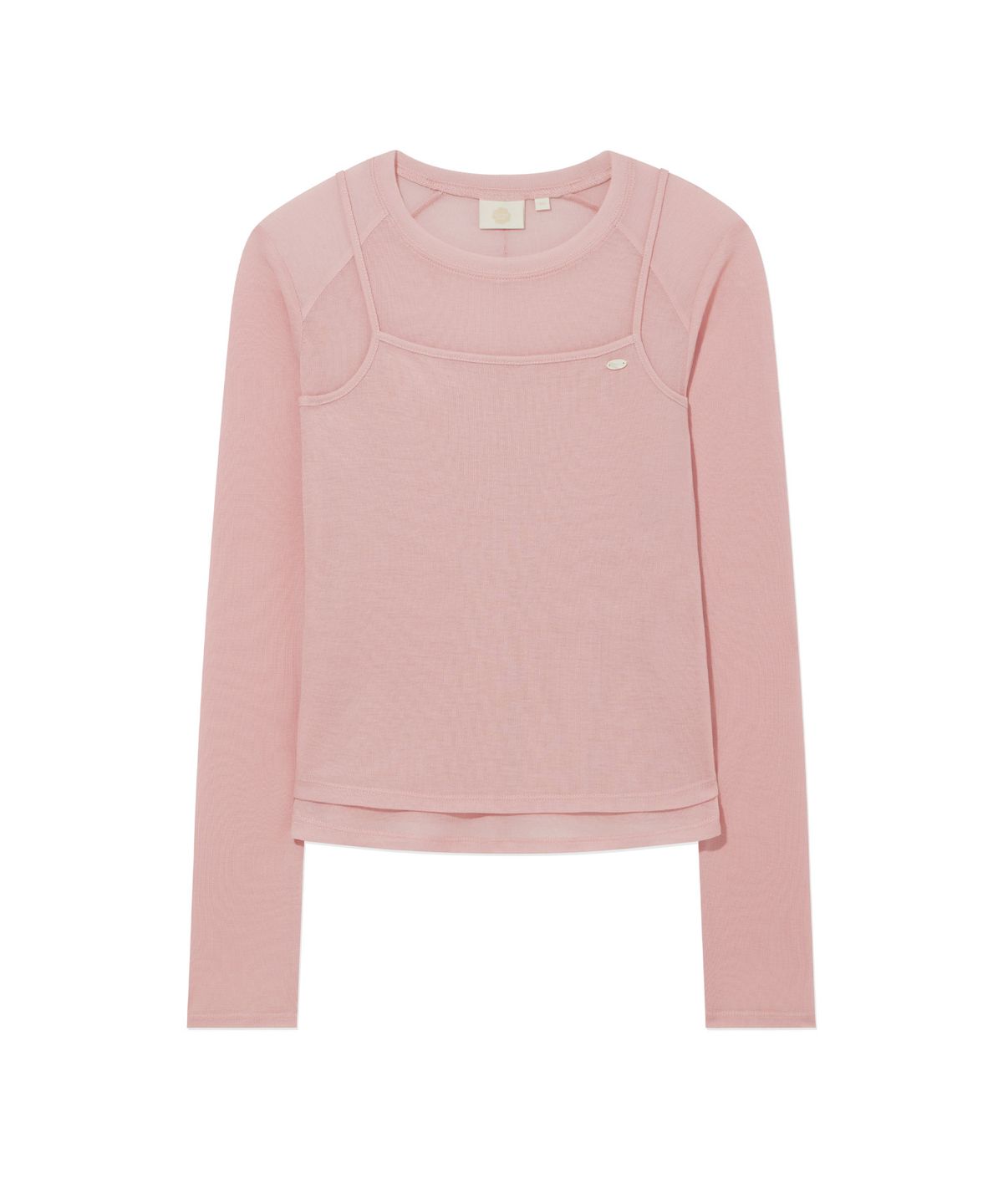 커버낫 우먼(COVERNAT WOMAN) 우먼 시어 레이어드 롱슬리브 Light Pink