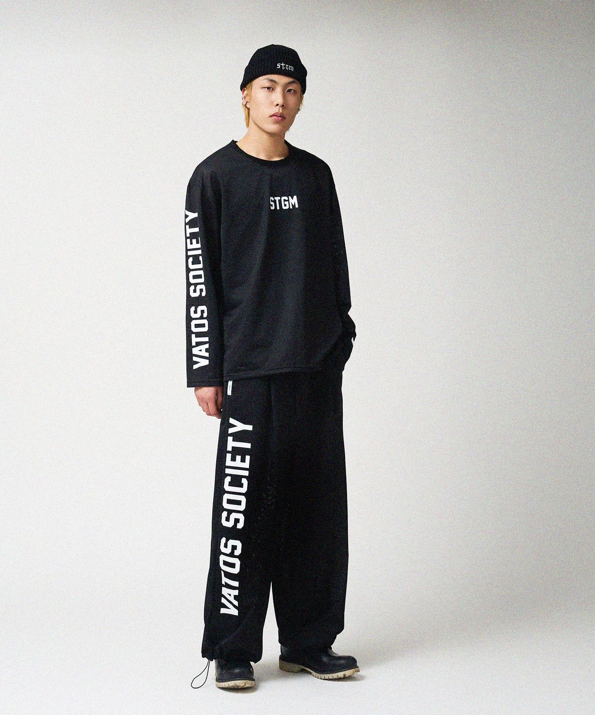스티그마(STIGMA) Mesh Oversized Long Sleeves Black