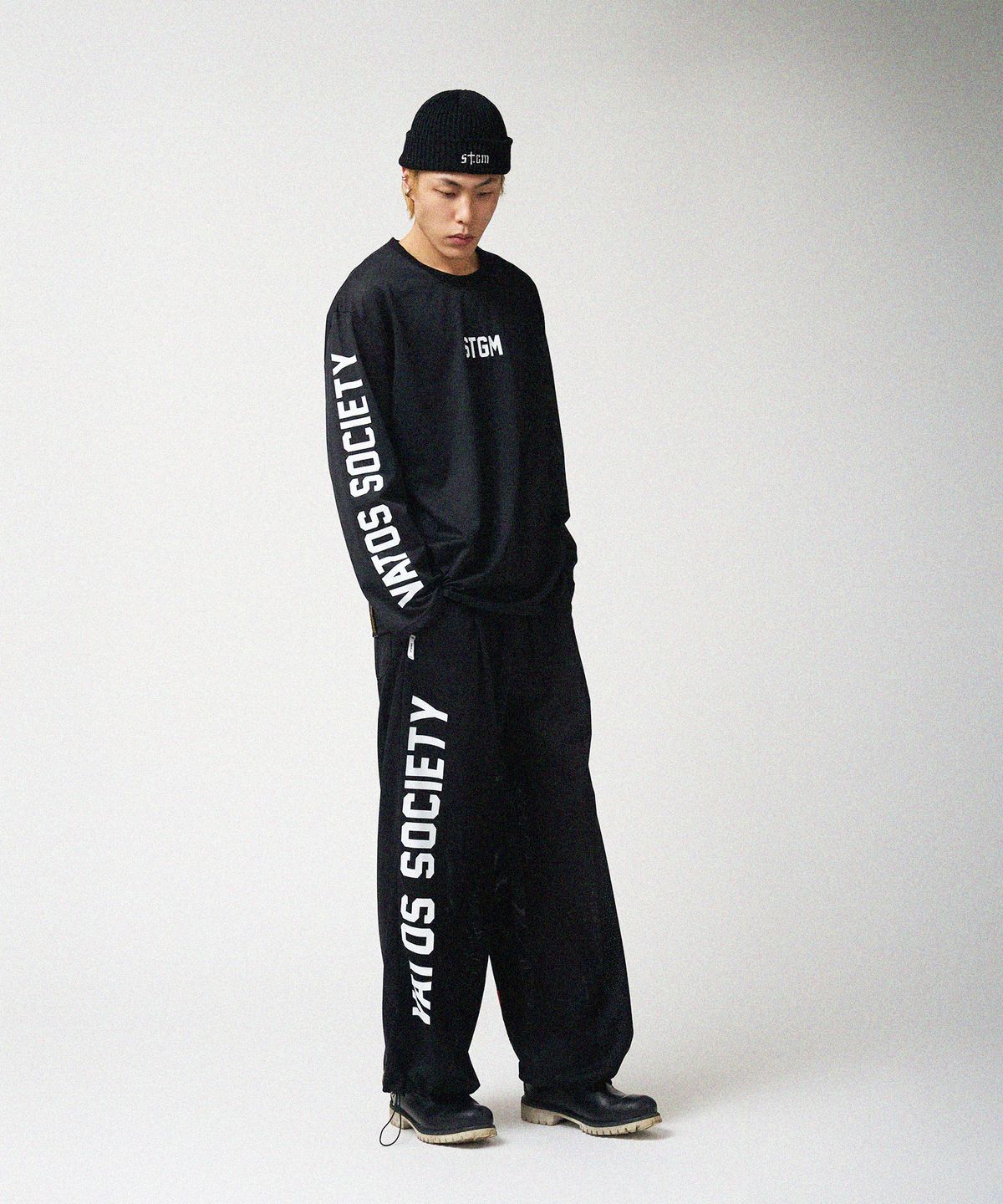 스티그마(STIGMA) Mesh Oversized Long Sleeves Black