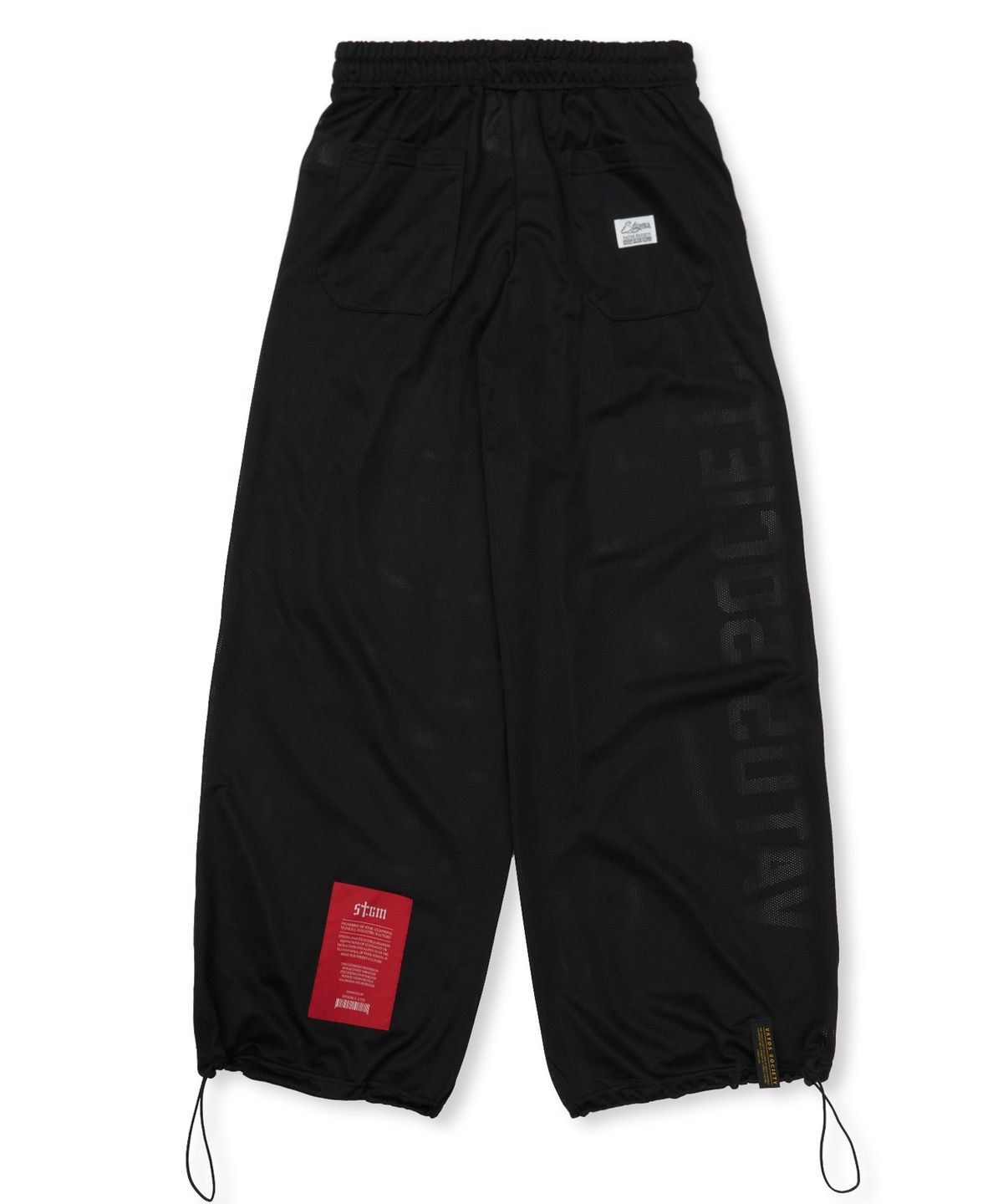 스티그마(STIGMA) Mesh Wide Jogger Pants Black