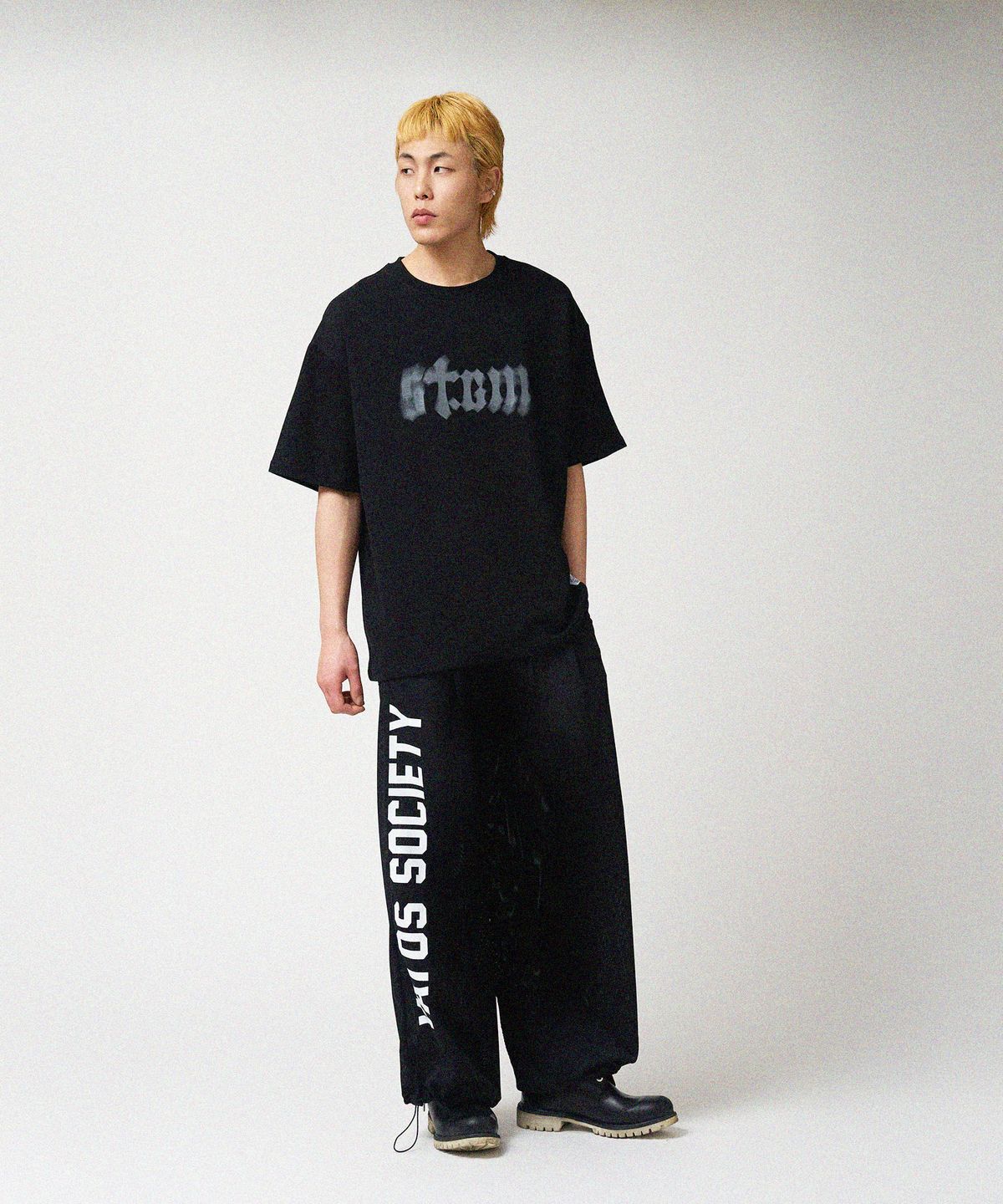 스티그마(STIGMA) Mesh Wide Jogger Pants Black