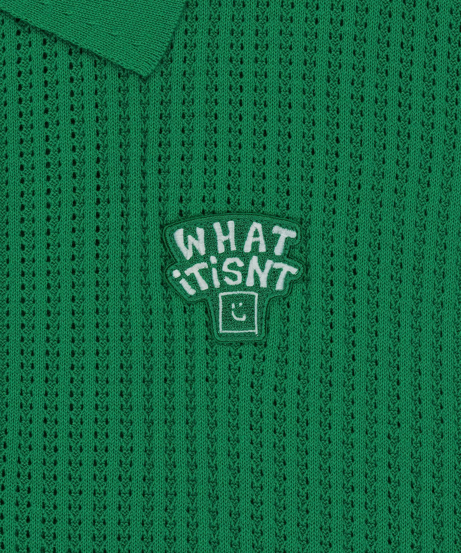 【WACKY WILLY】Typo Wappen Cara Short Sleeve Net Knit R6539 MUSINSA | WACKY WILLY Typo Wappen Kara Short Sleeve Net Knit