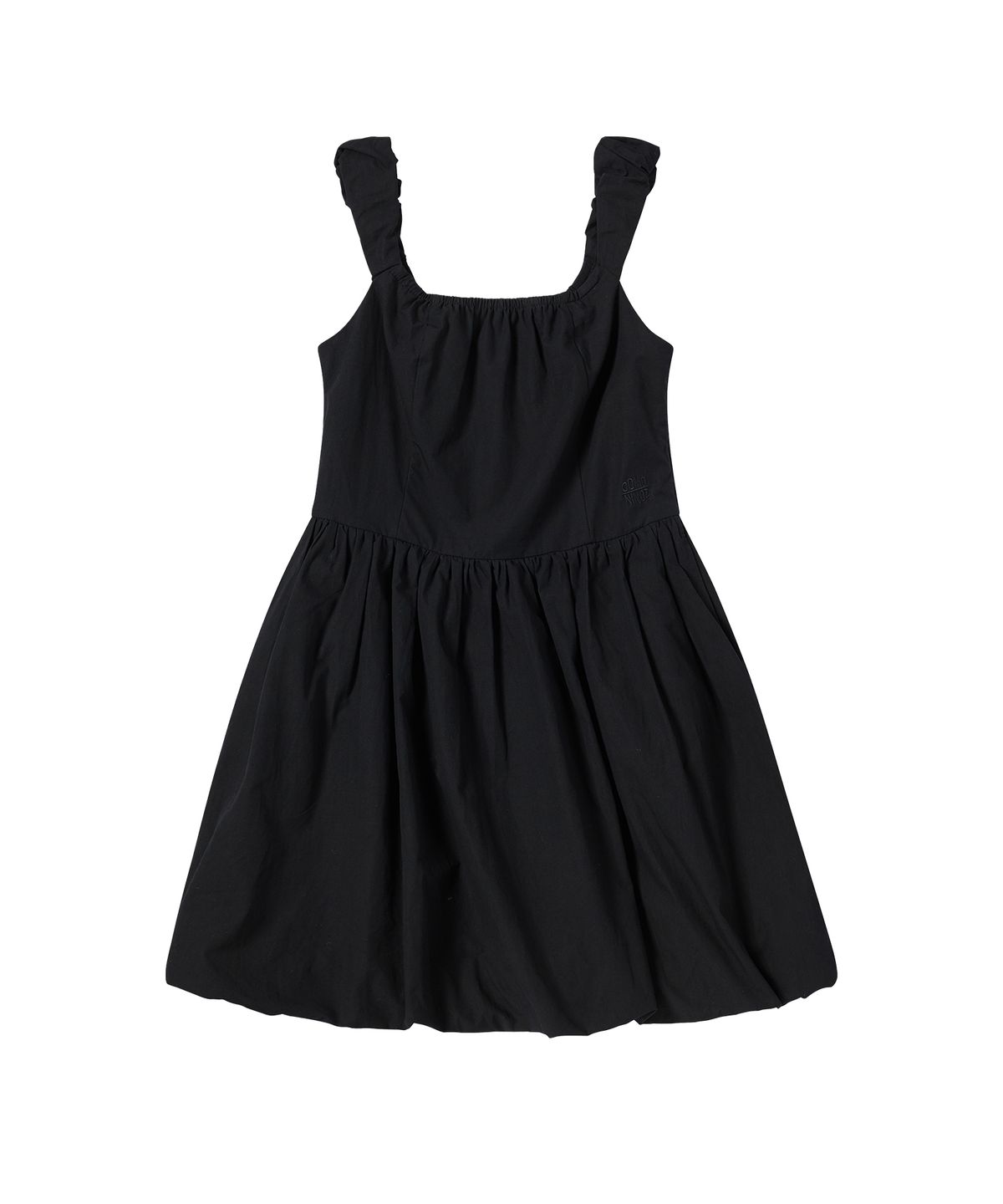 꼬모니노즈(COMONINOZ) W CLOUD SLEEVELESS ONE-PIECE [BLACK]