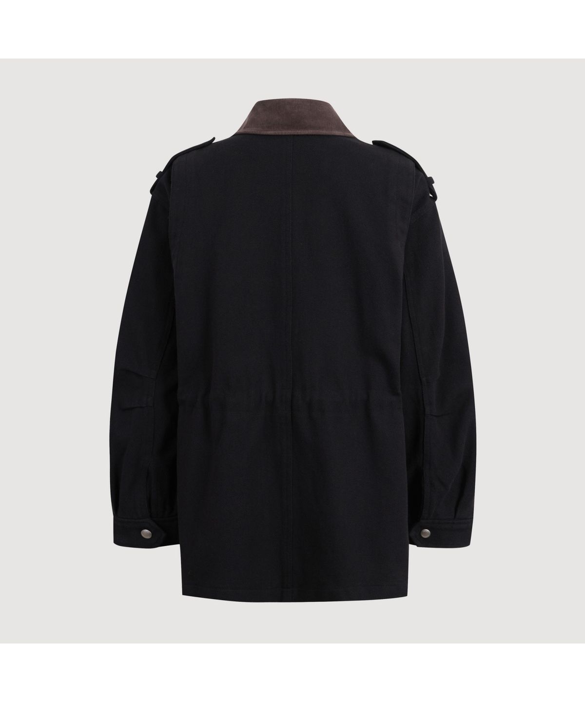 럭키슈에뜨(LUCKY CHOUETTE) Collar Coloring Walk Jumper (dark black) LFUAS25200BKD