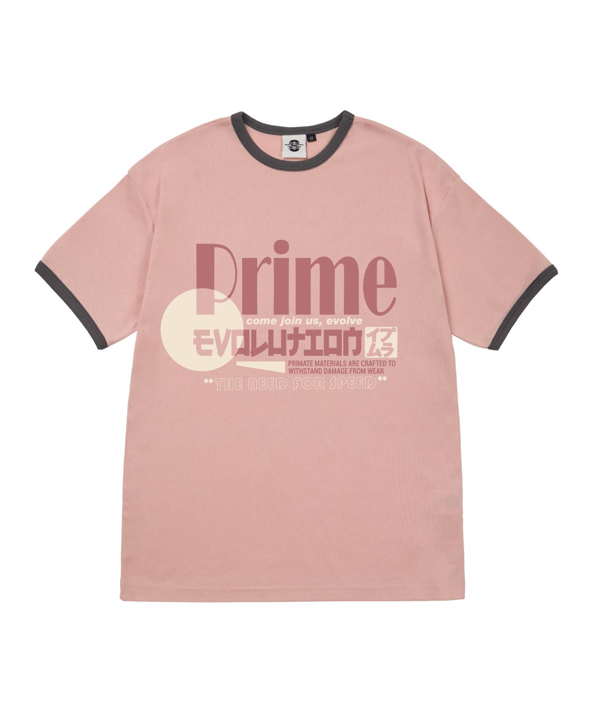 프라임에이트(PRIMATE) VK 여성 후라이스 링거 반팔티셔츠 5 COLORS