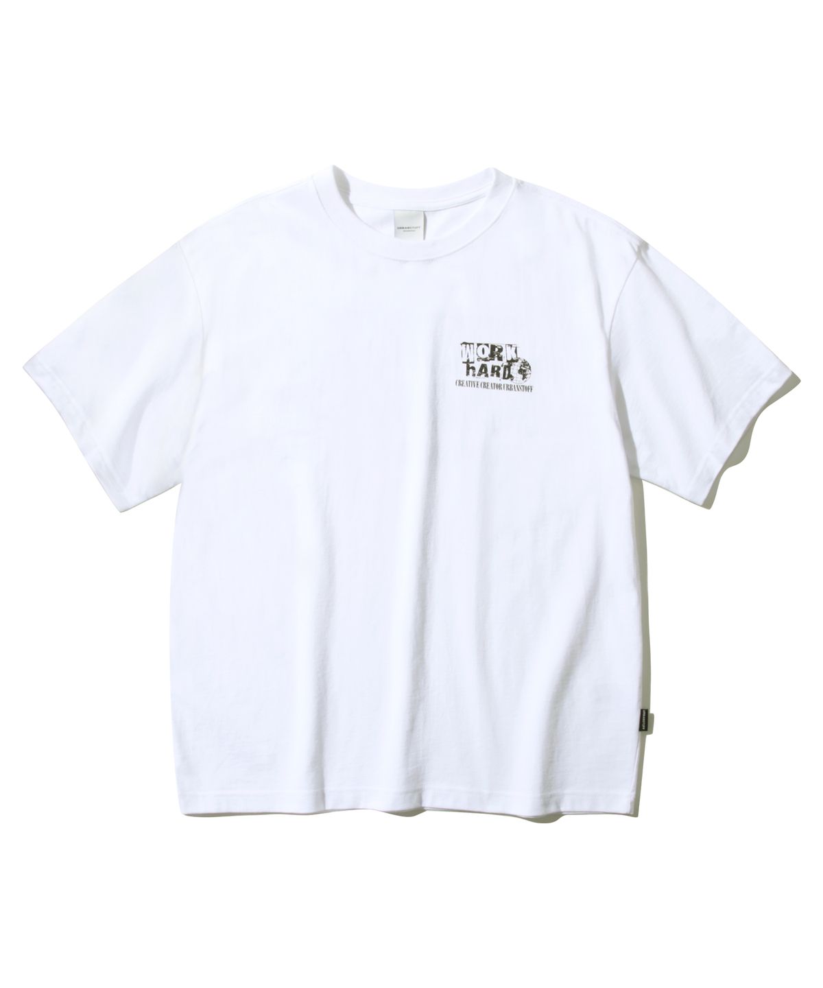 어반스터프(URBANSTOFF) 빈티지 워크하드 티 (화이트)