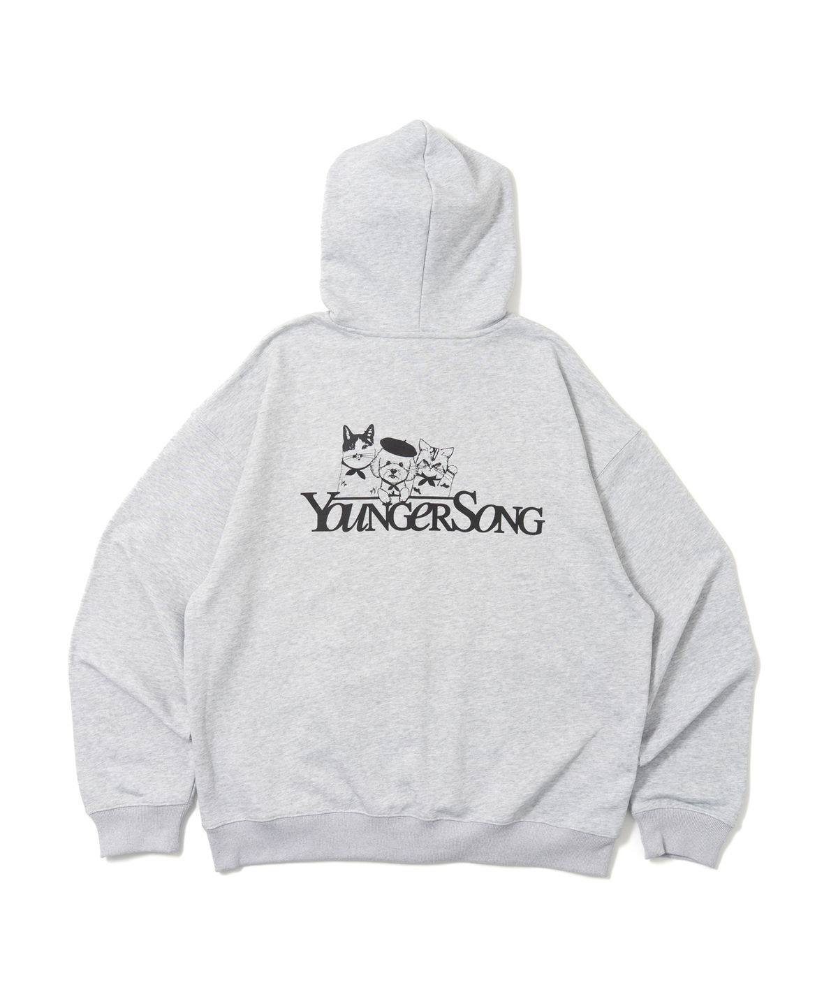 비욘드클로젯(BEYOND CLOSET) [BEYOND CLOSET x YOUNGER SONG] 후드 집업 그레이