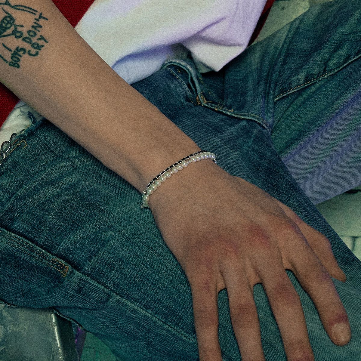 실버태그(SILVERTAG) 진주 팔찌 BB-25SSR7