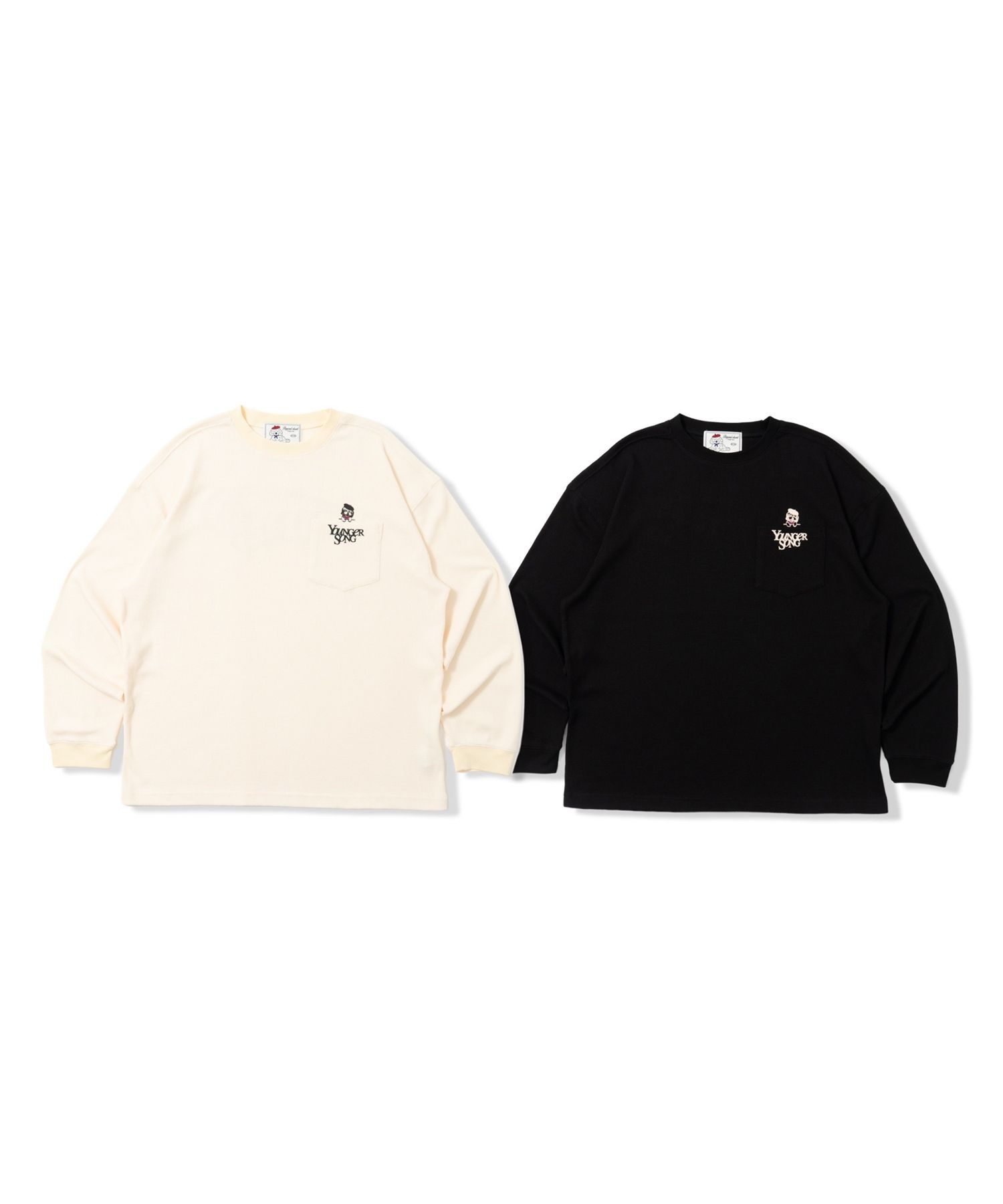 ★BEYOND CLOSET x YOUNGER SONG★WAFFLE LONG SLEEVE T-SHIRT BEYOND CLOSET x YOUNGER SONG] WAFFLE LONG SLEEVE T-SHIRT