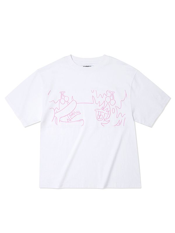 ◆KIRSH◆ Kirsh X Sun One Bird Big Oversized Graphic T-Shirt MUSINSA公式 | KIRSH Kirsh x Sun One Bird Big Oversized Eye T