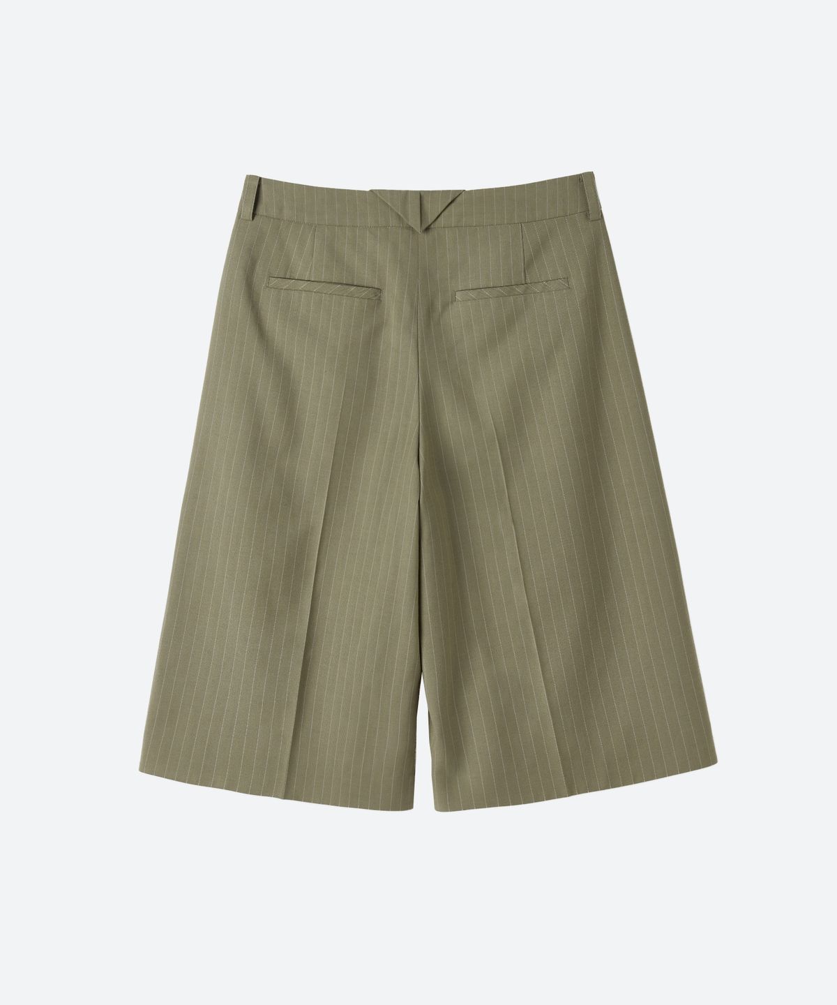 문선 아카이브(MOONSUN ARCHIVE) UNISEX, Stripe Bermuda Slacks / Beige