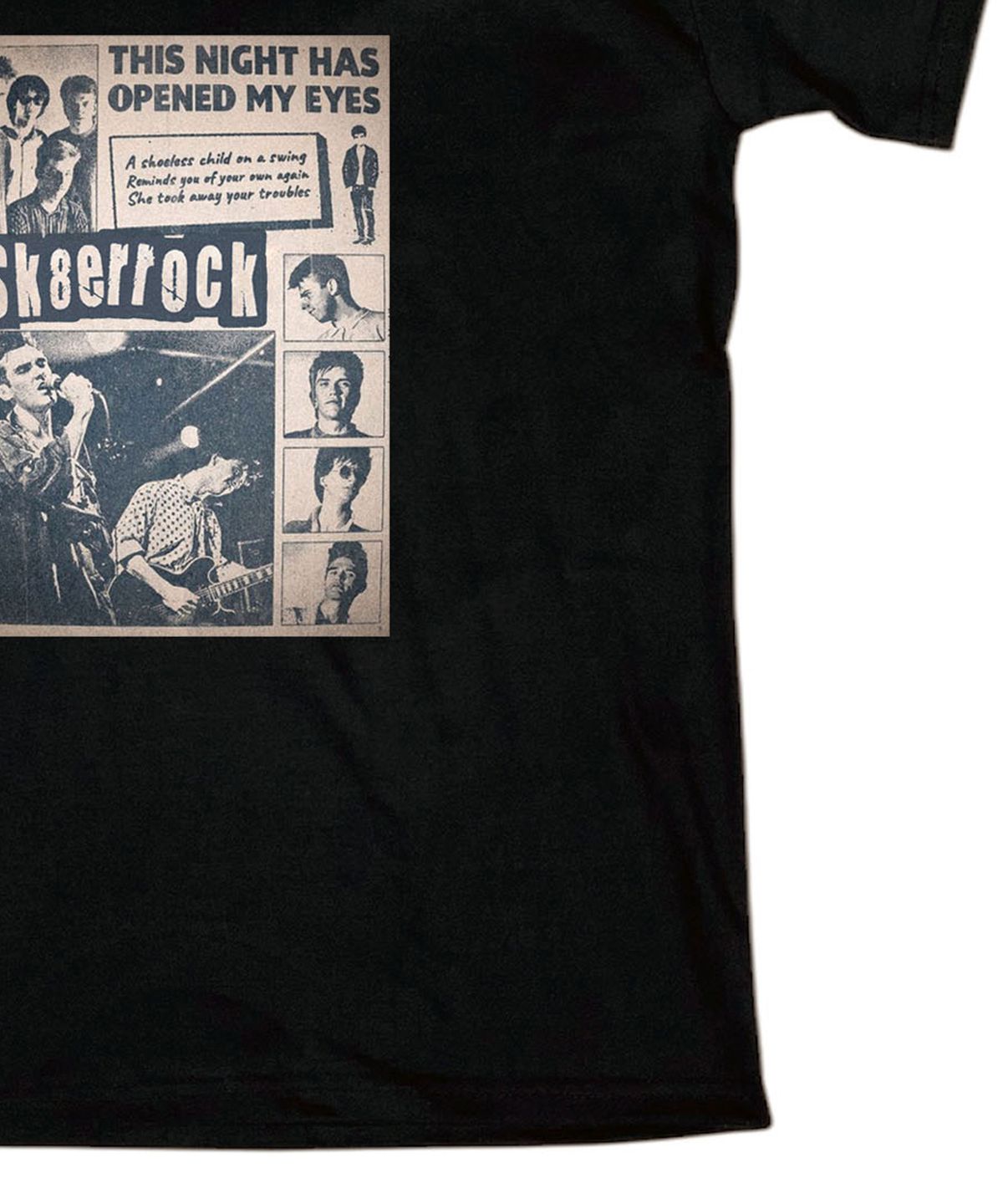 스케이터락(SK8ER ROCK) Band Poster T-shirt ((black))