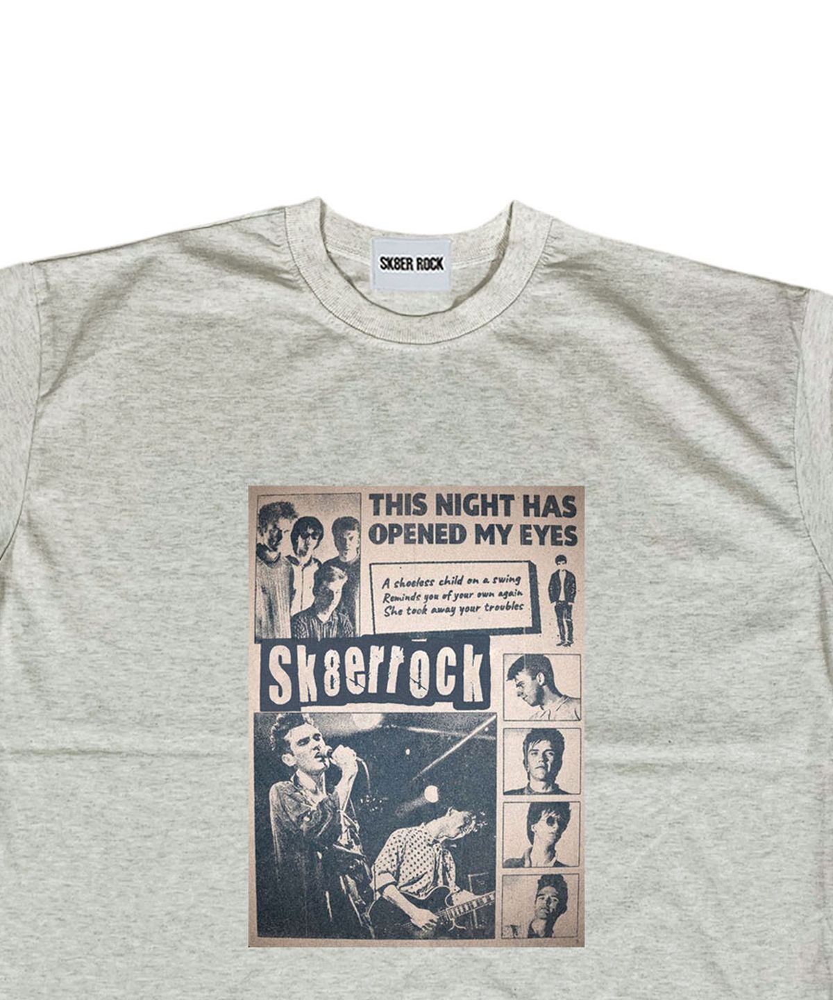 스케이터락(SK8ER ROCK) Band Poster T-shirt ((oatmeal))