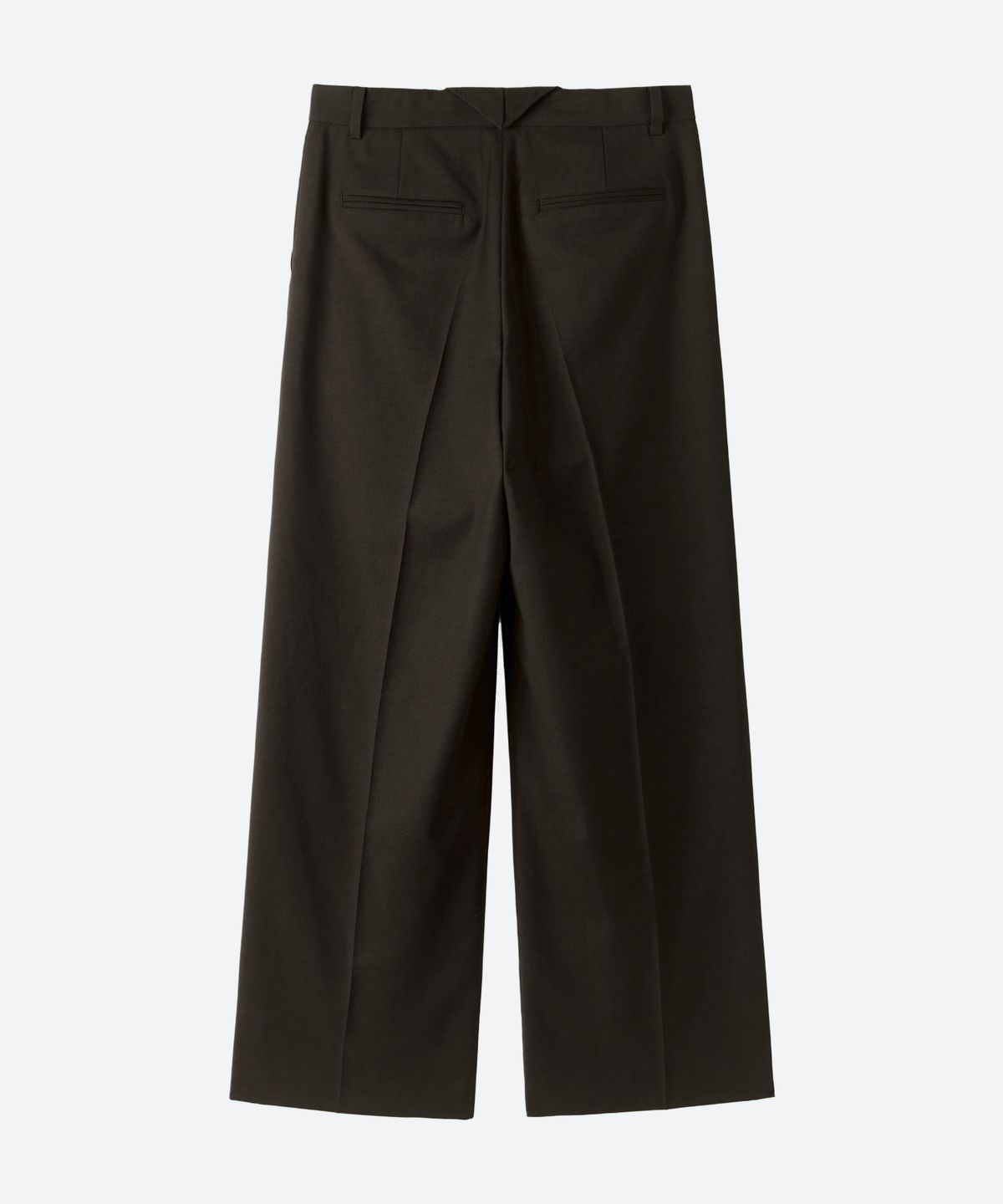 문선(MOONSUN) Wide Two-Tuck Slacks / Cacao