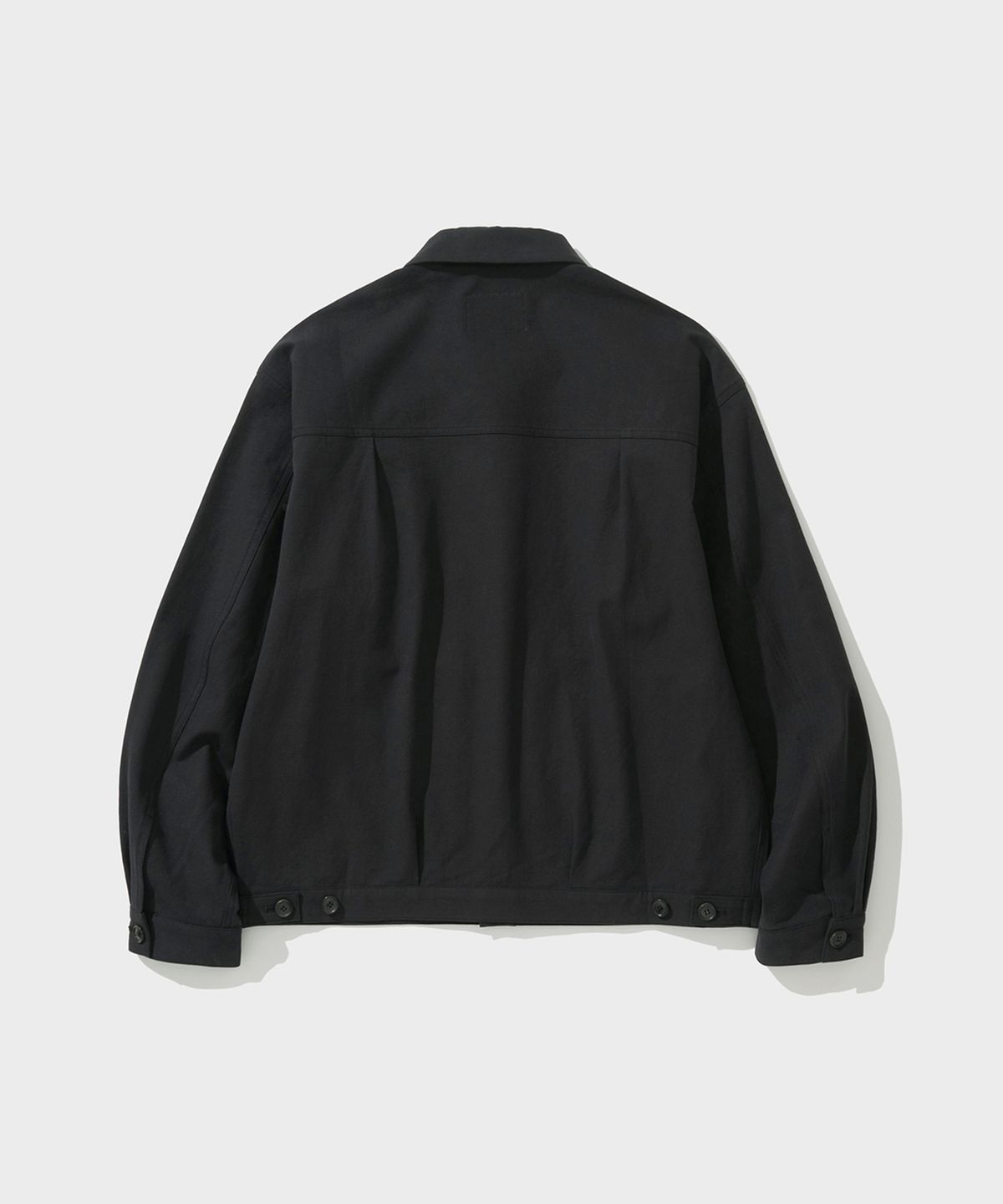 셔터(SHIRTER) SOFT LINEN TRUCKER JACKET (BLACK)