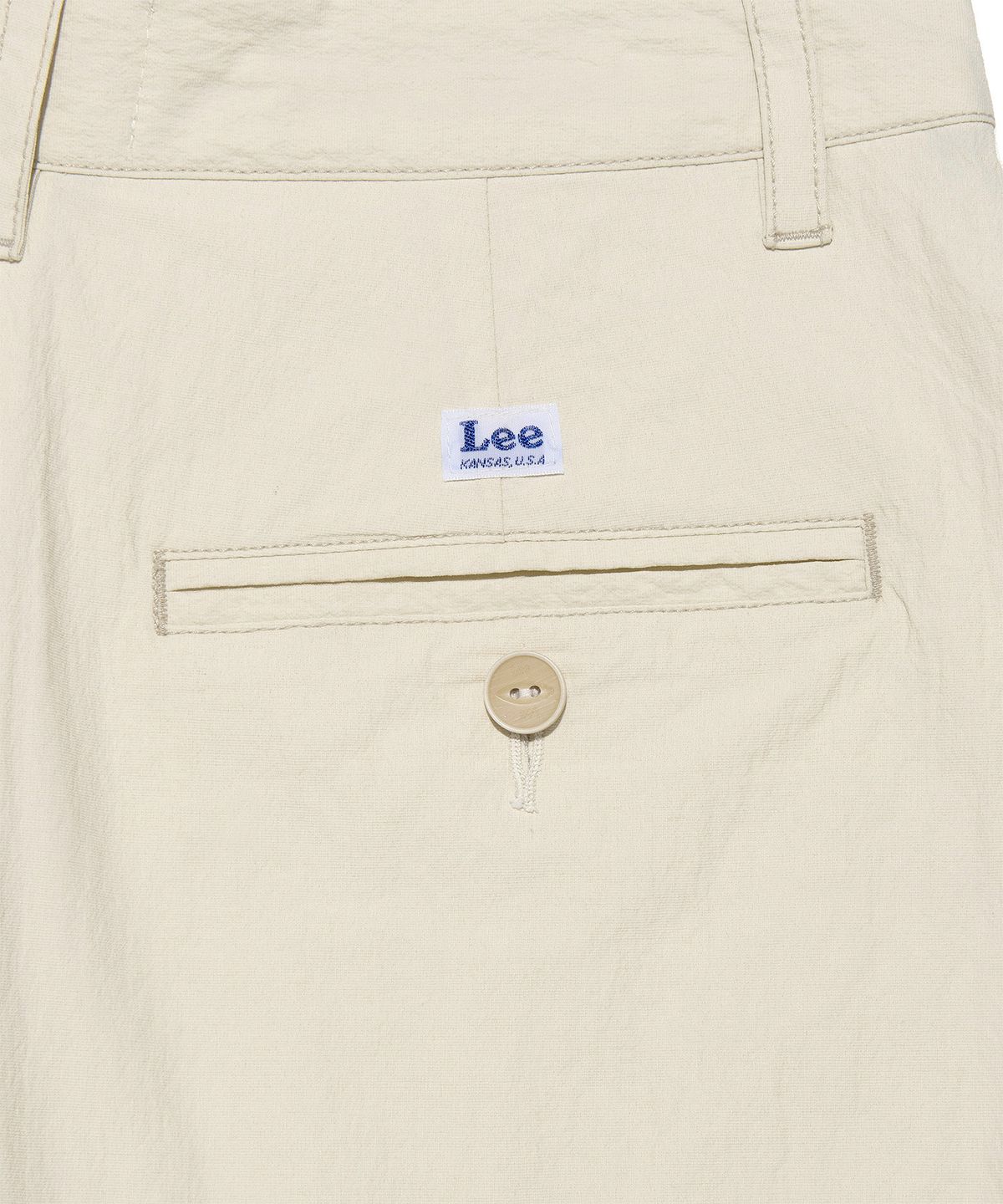 리(LEE) 우먼 나일론 스티치 베이직 쇼츠 베이지