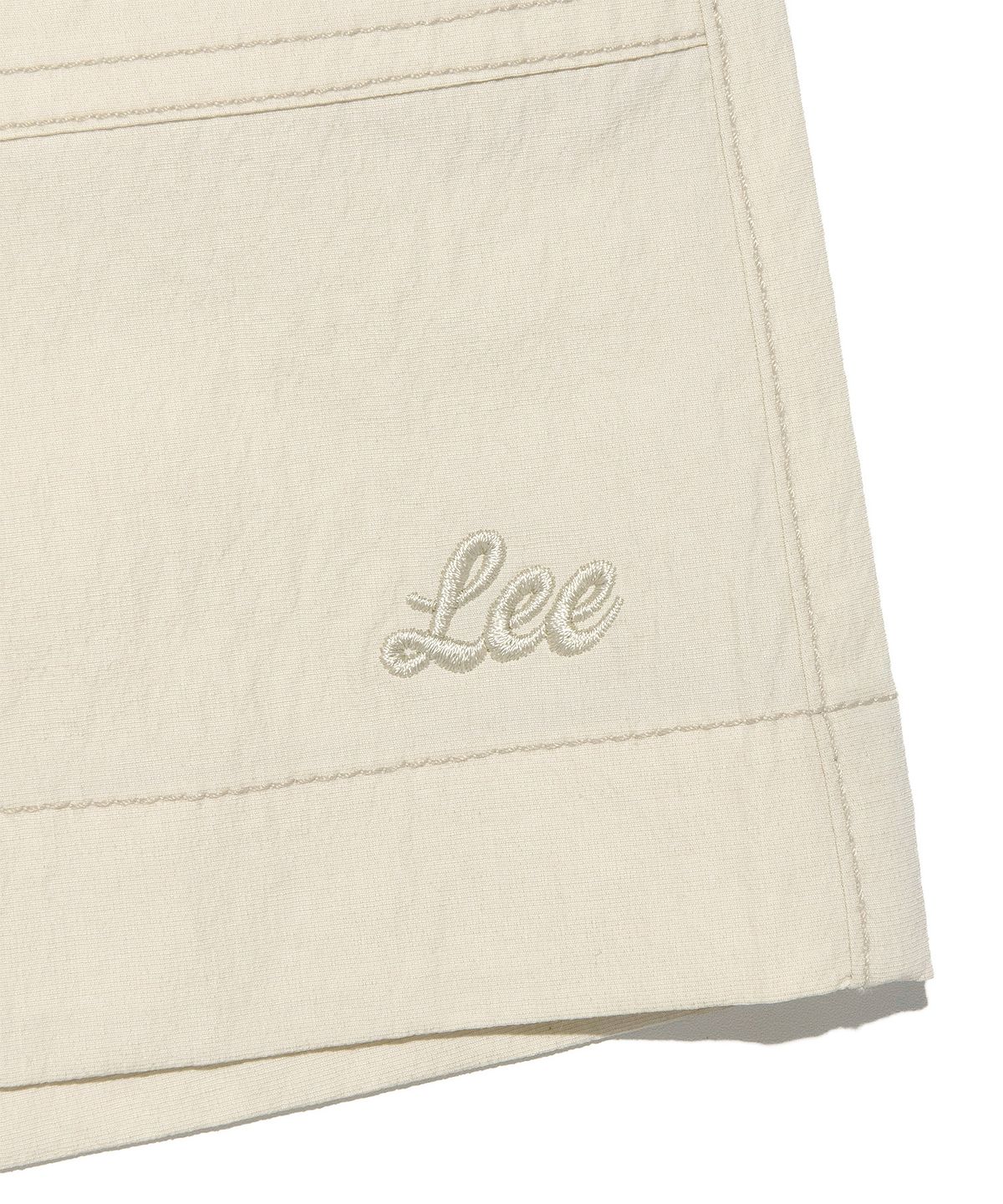 리(LEE) 우먼 나일론 스티치 베이직 쇼츠 베이지