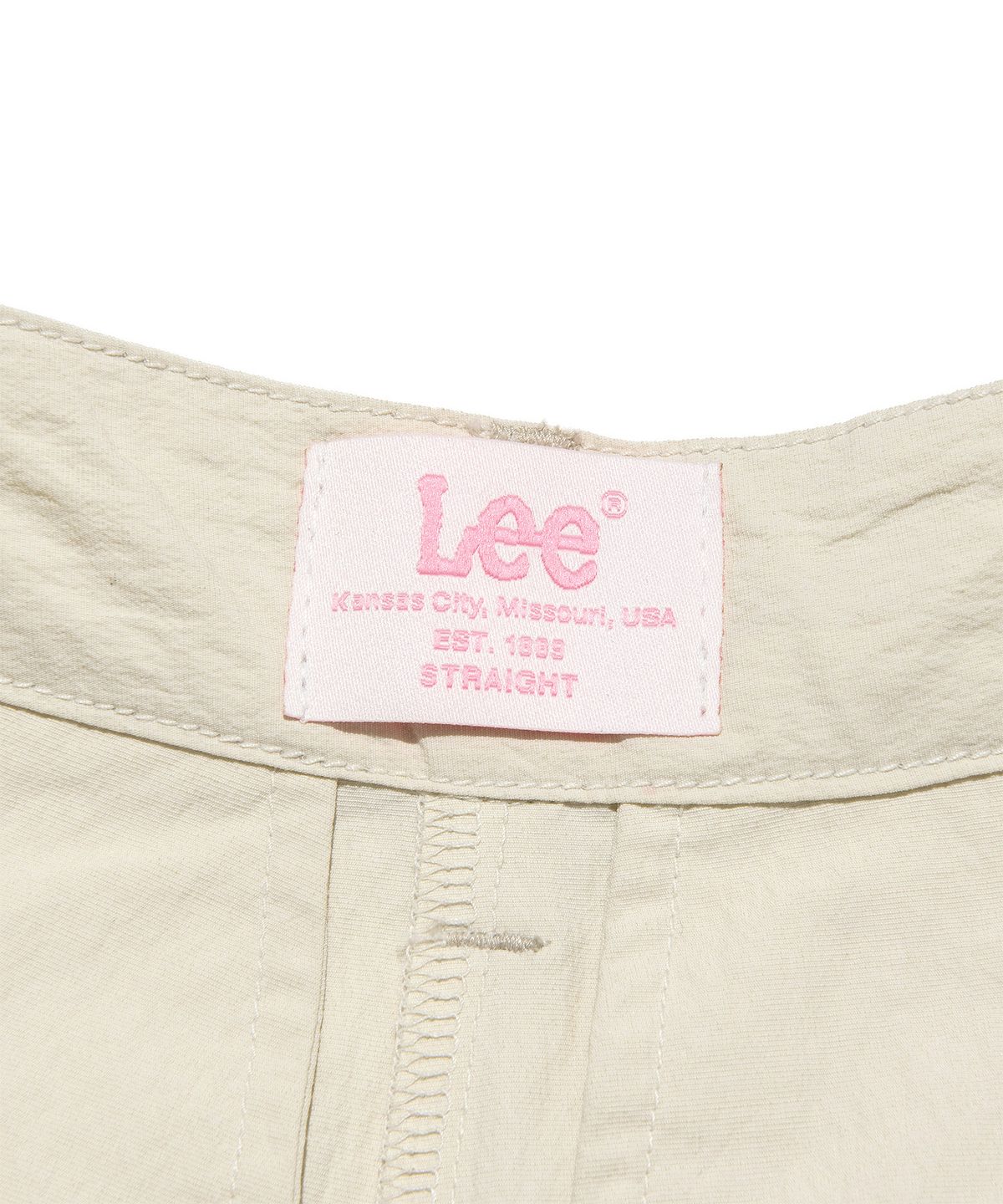 리(LEE) 우먼 나일론 스티치 베이직 쇼츠 베이지