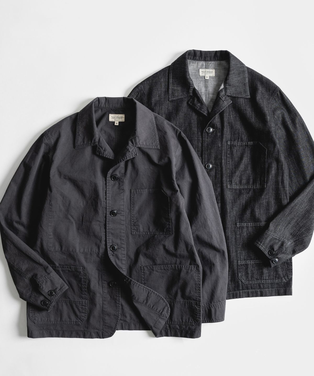 와일드 브릭스(WILD BRICKS) W23 COTTON CHORE JACKET (ash black)