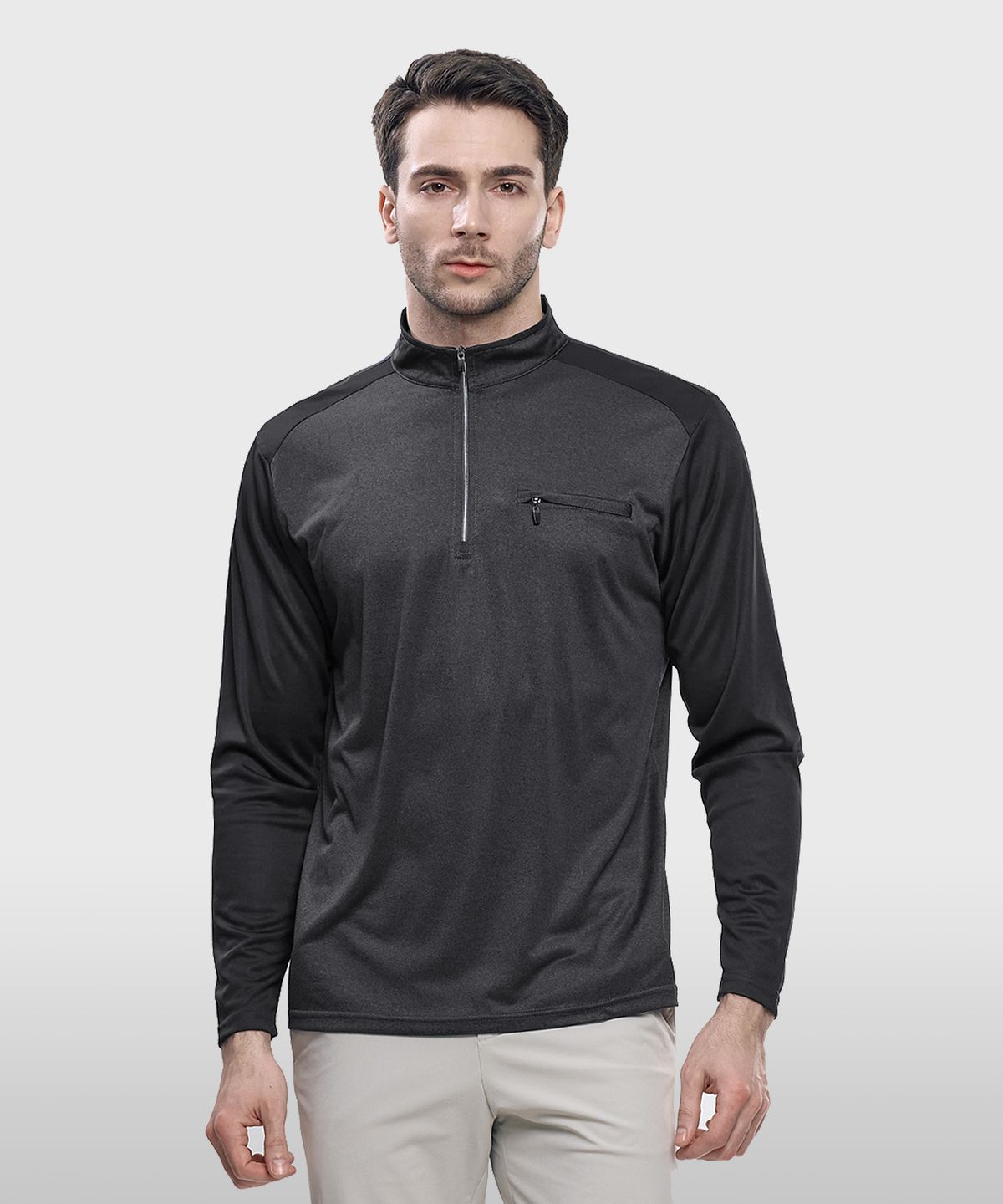 엑스트라스포티(EXTRASPORTY) 데일리킹 남성 가슴포켓 아웃도어 긴팔 집업 티셔츠 4 Colors