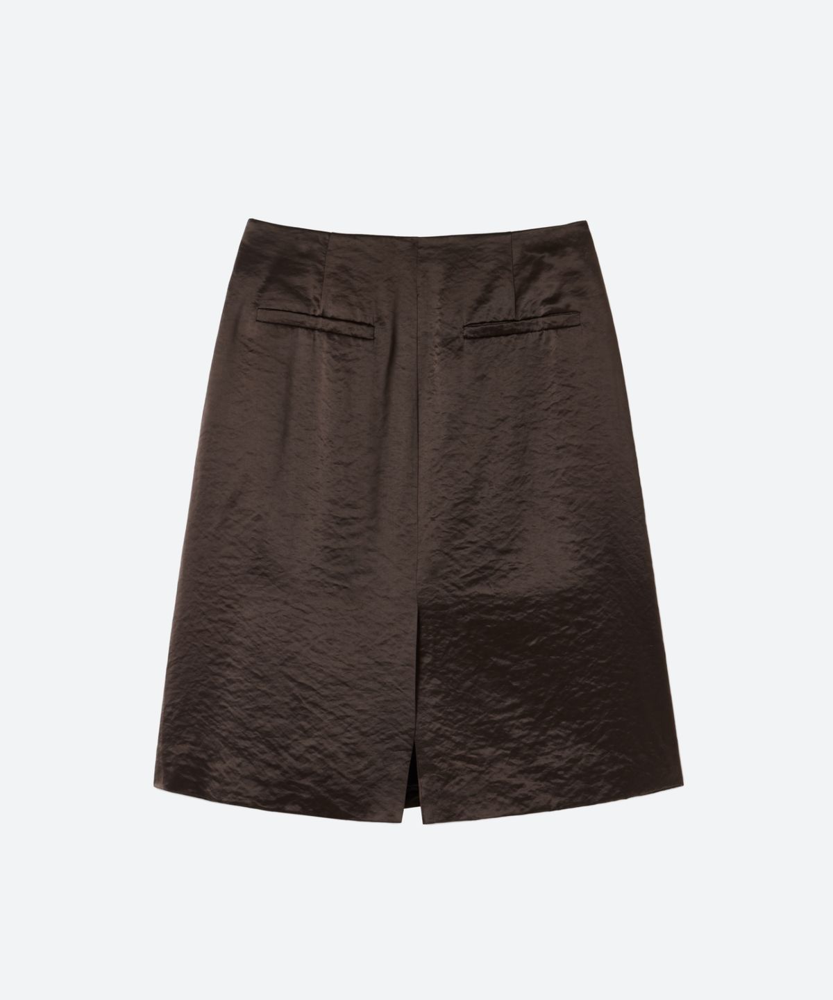 문선 아카이브(MOONSUN ARCHIVE) Satin Silky Skirt / Cacao