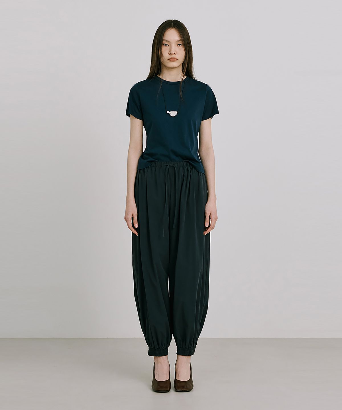 분더캄머(WNDERKAMMER) 25 Basic Short Sleeve T_Navy(25 베이직 반팔T_네이비)