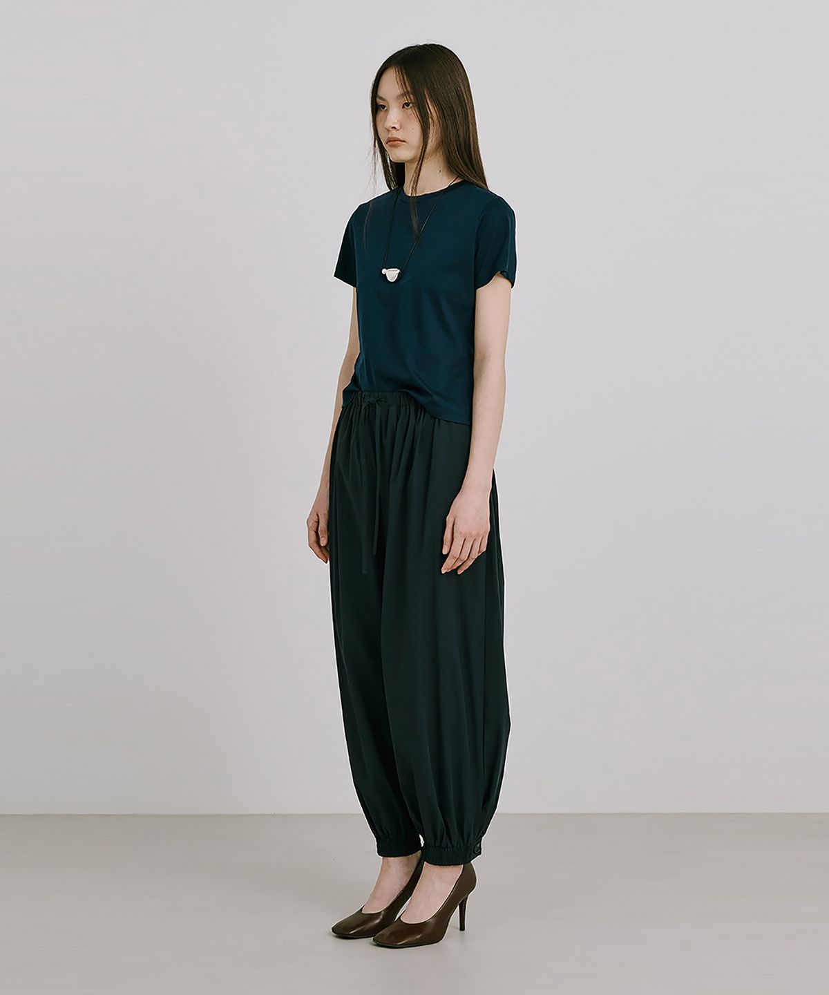 분더캄머(WNDERKAMMER) 25 Basic Short Sleeve T_Navy(25 베이직 반팔T_네이비)