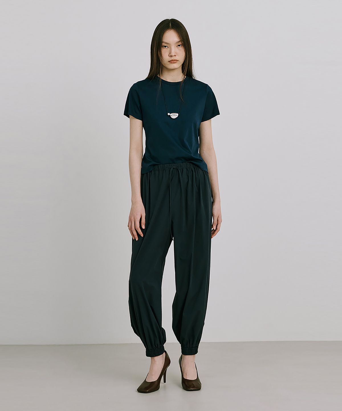 분더캄머(WNDERKAMMER) 25 Basic Short Sleeve T_Navy(25 베이직 반팔T_네이비)