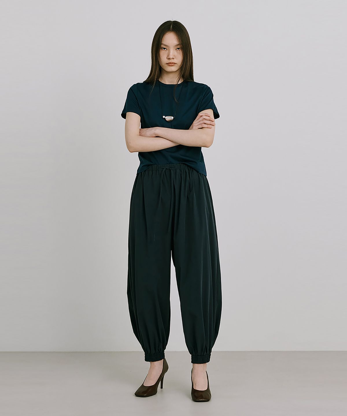 분더캄머(WNDERKAMMER) 25 Basic Short Sleeve T_Navy(25 베이직 반팔T_네이비)