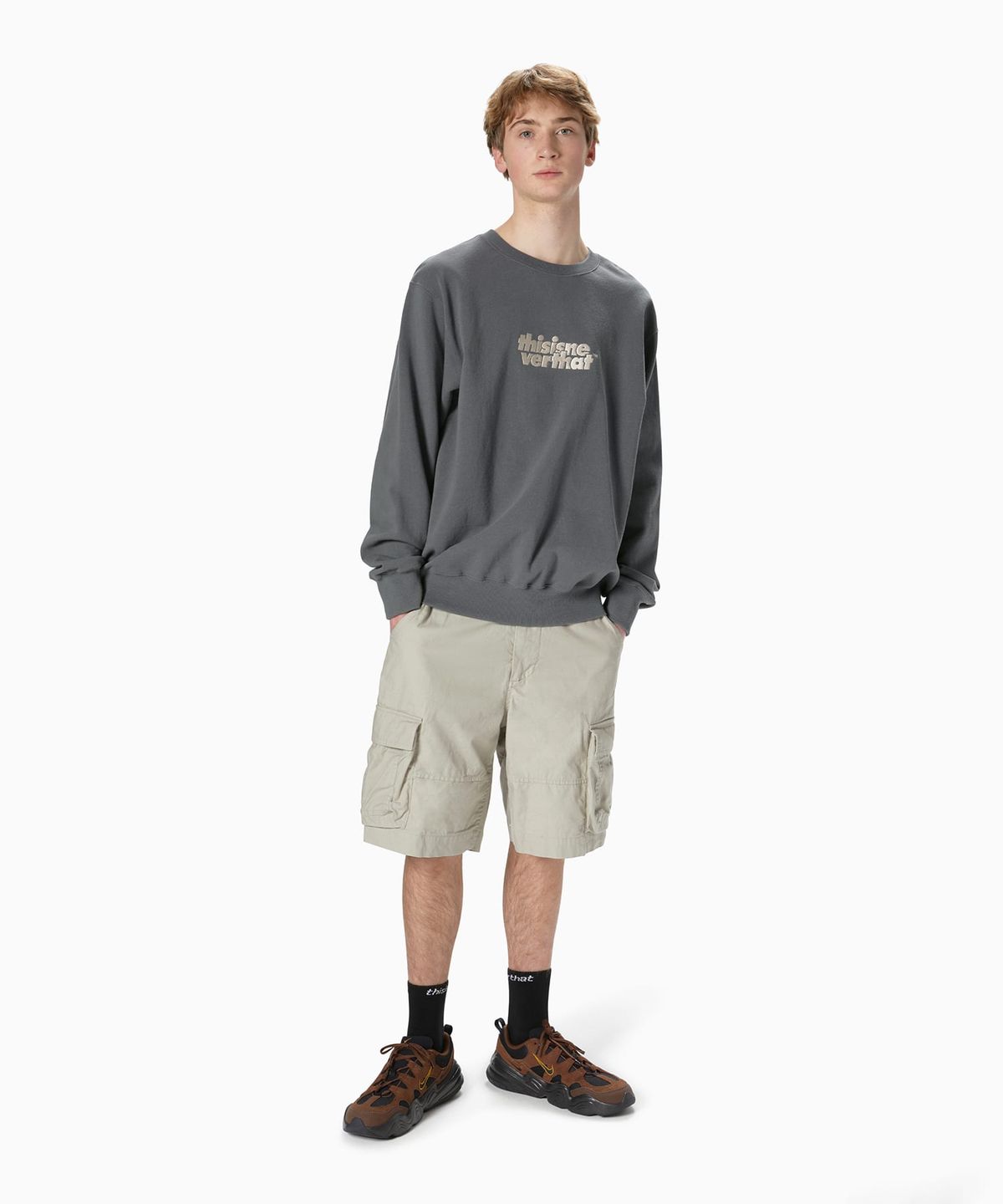 디스이즈네버댓(THISISNEVERTHAT) Cargo Short Khaki